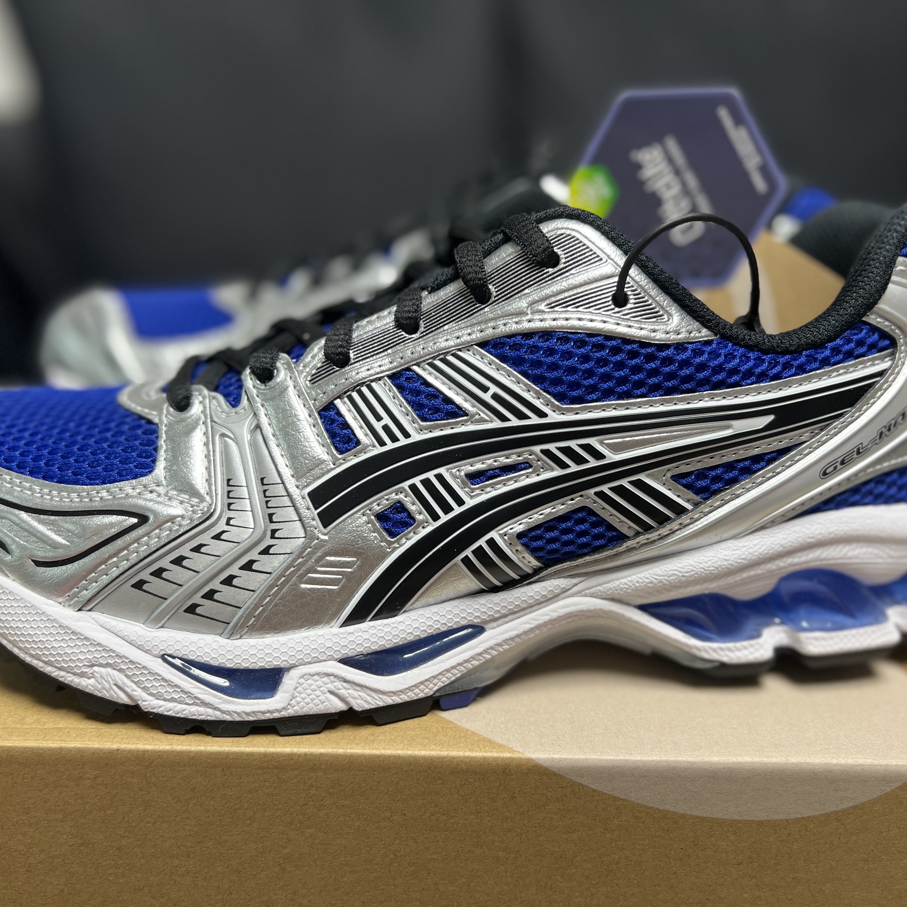 Asics Gel-Kayano 14 Monaco Blue Black 착용 스타일 - 2