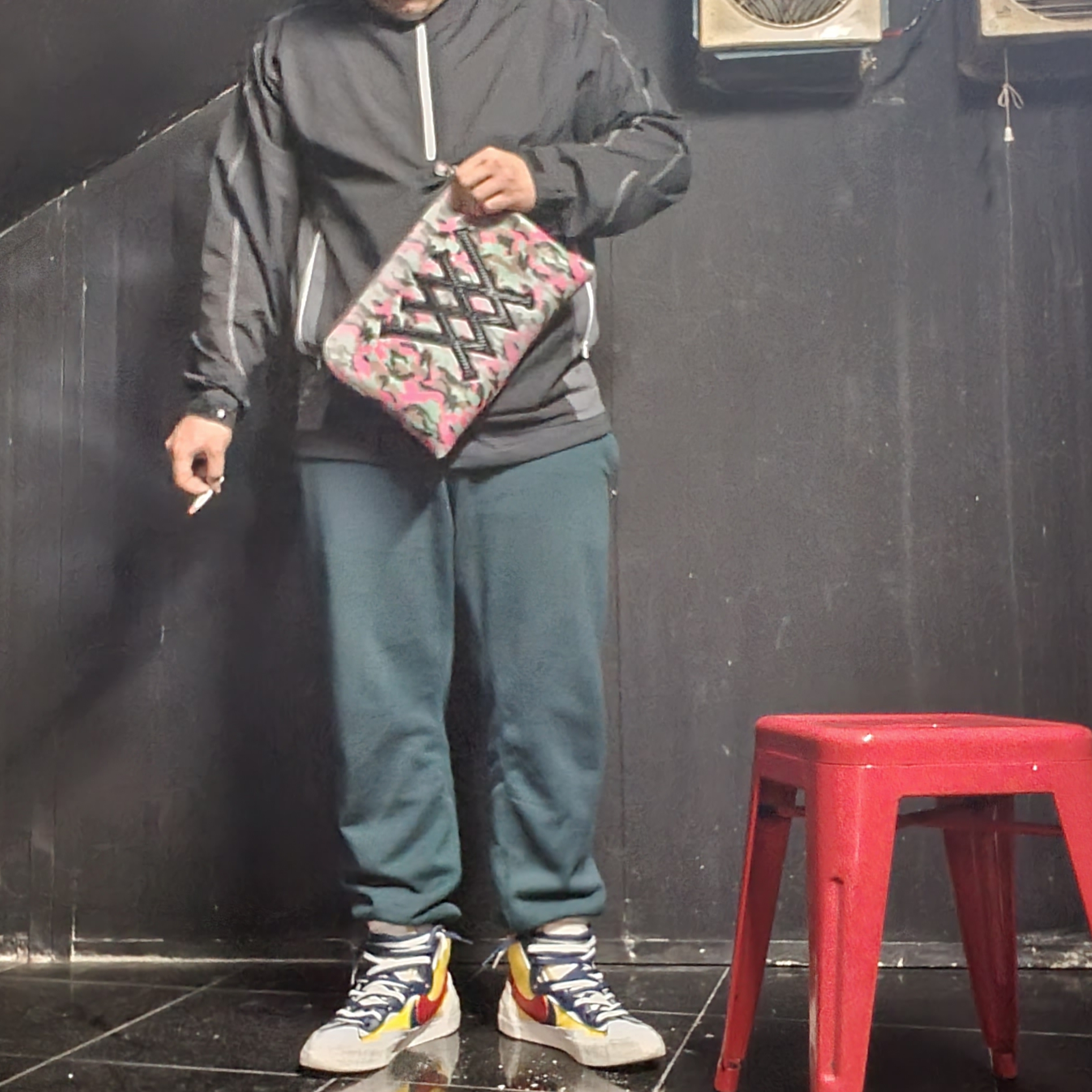 Nike x Sacai Blazer Mid Snow Beach 착용 스타일