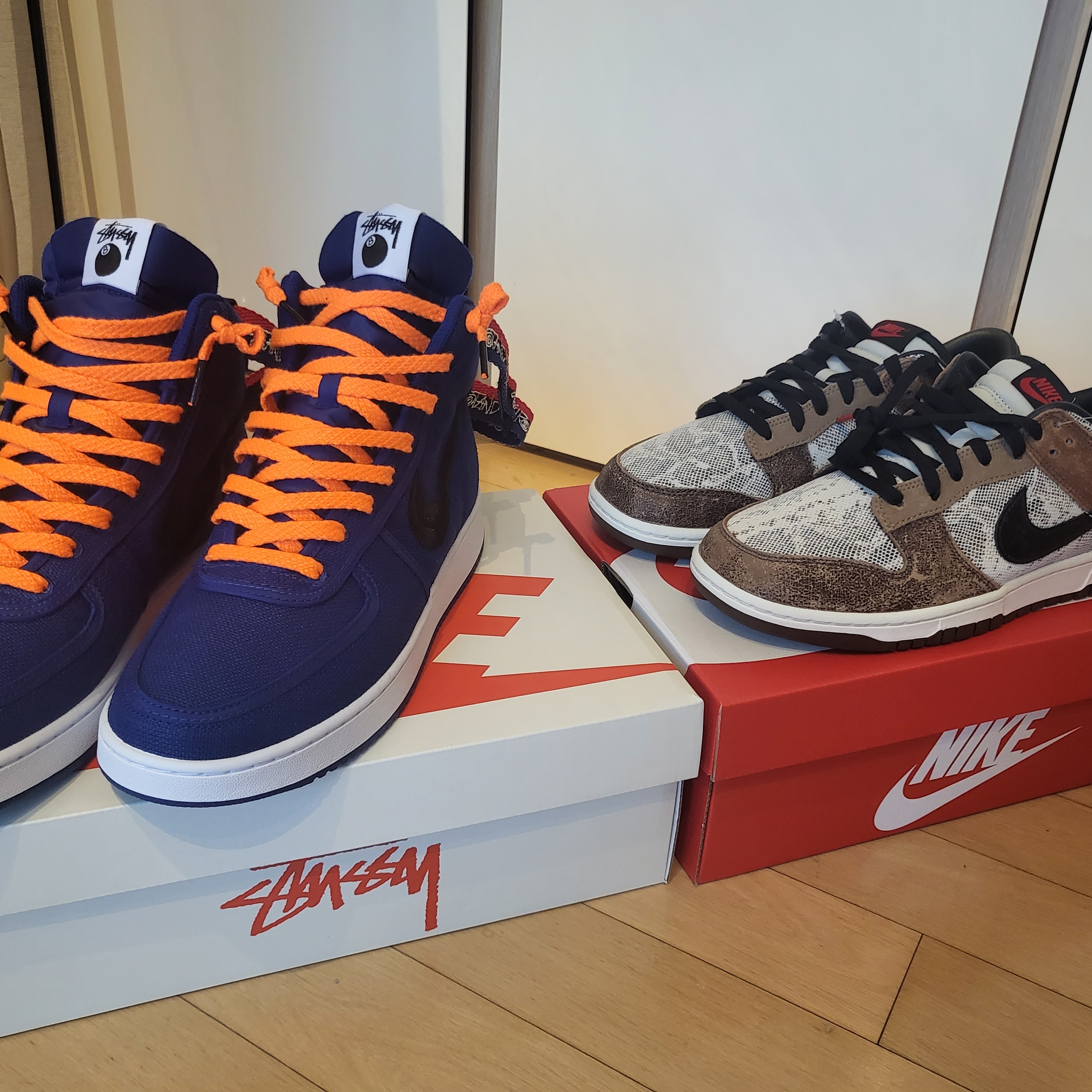 Nike x Stussy Vandal High Deep Royal Blue 착용 스타일 - 1