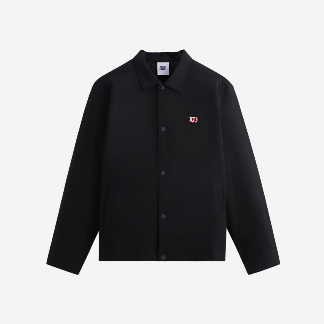 Kith x Wilson Midway Coaches Jacket Black 상세 이미지 1