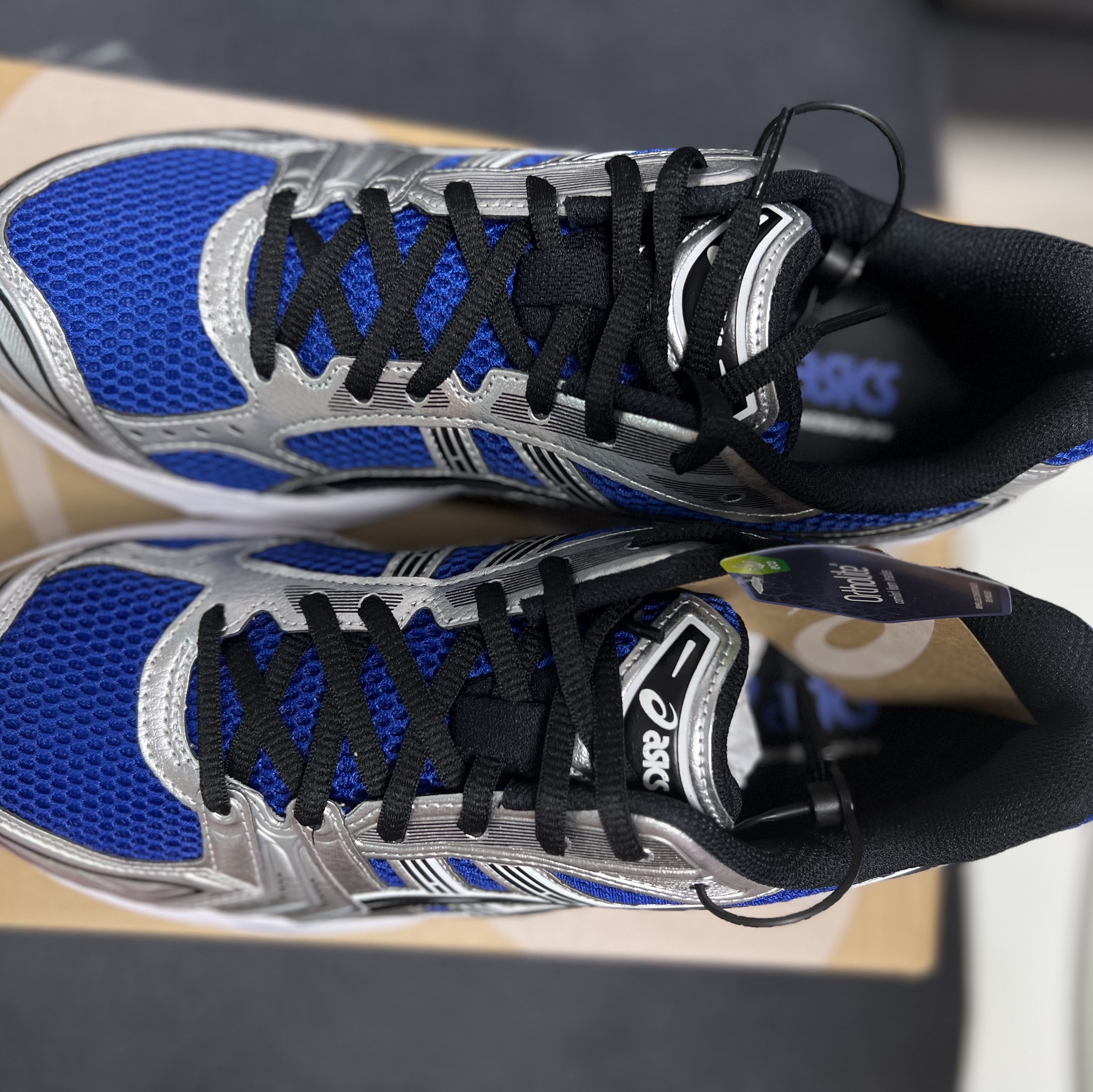Asics Gel-Kayano 14 Monaco Blue Black 착용 스타일 - 1