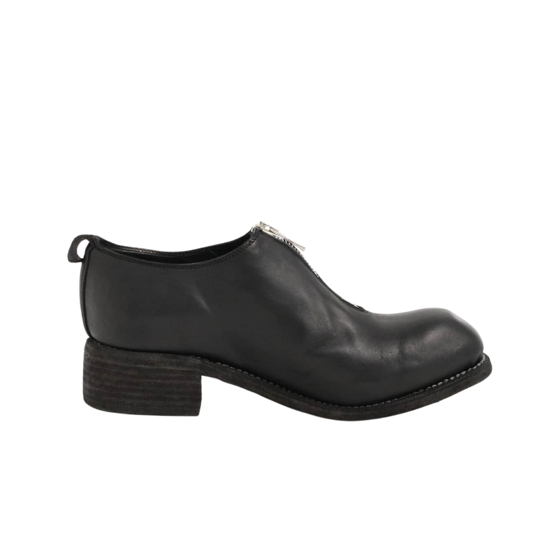 구이디 x 인터네셔널 갤러리 빔즈 홀스 풀 그레인 프론트 집 슈즈 블랙(Guidi x International Gallery Beams Horse Full Grain Front Zip Shoes Black)