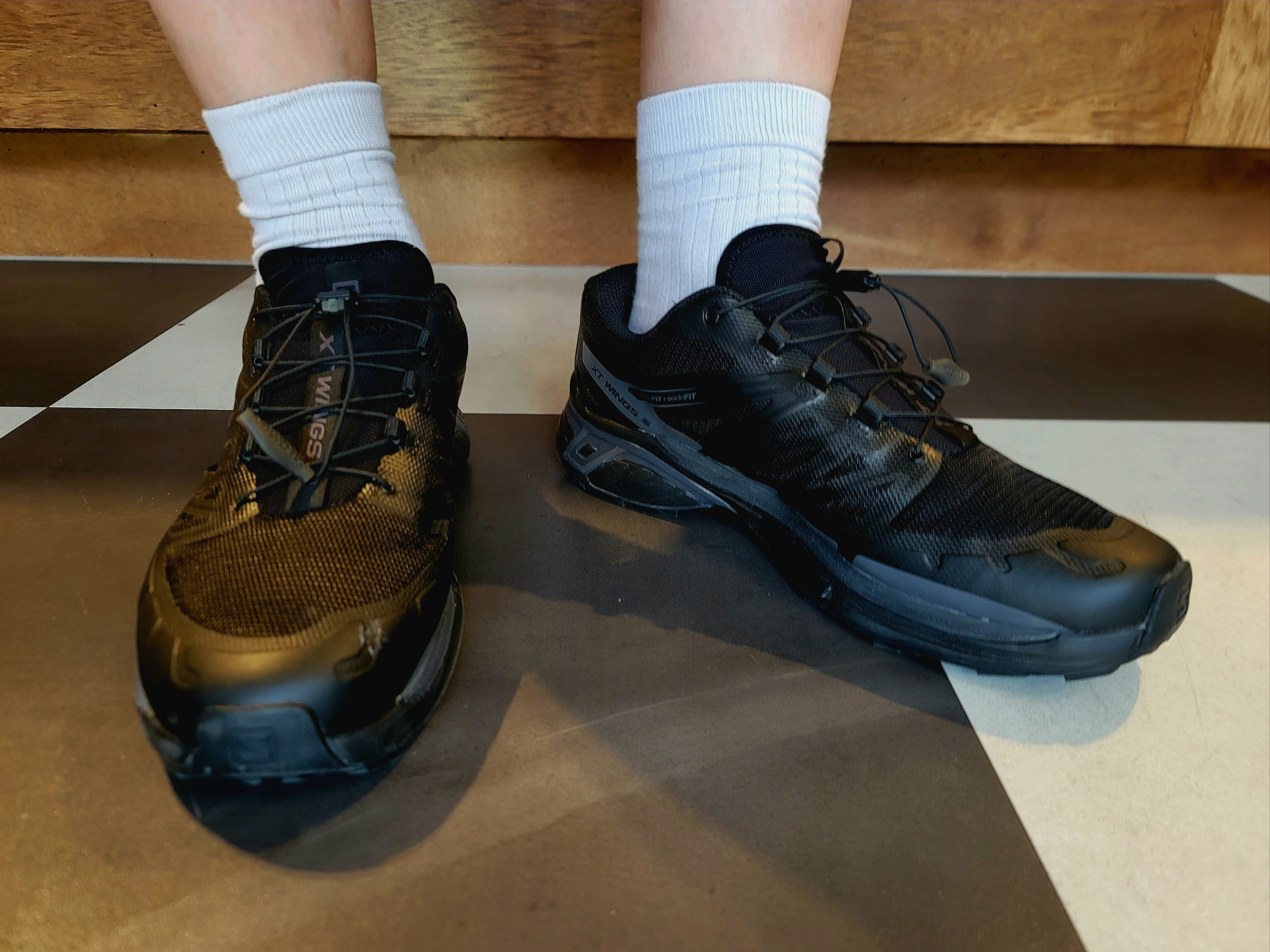 Salomon XT-Wings 2 ADV Black 착용 스타일