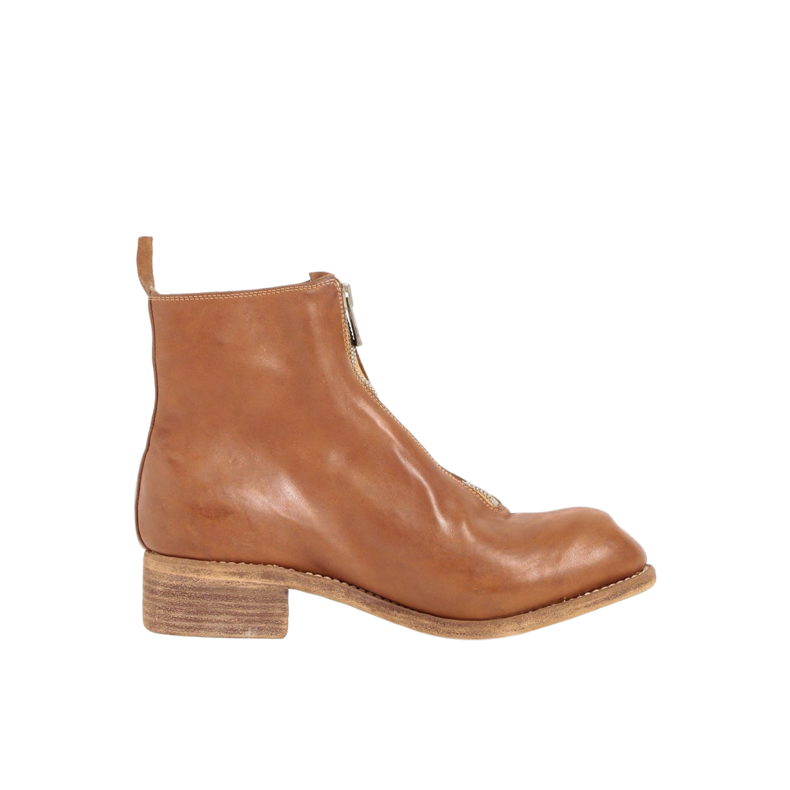 23-32-0501-030 Guidi x International Gallery Beams Horse Full Grain PL1 Front Zip Boots Wheat