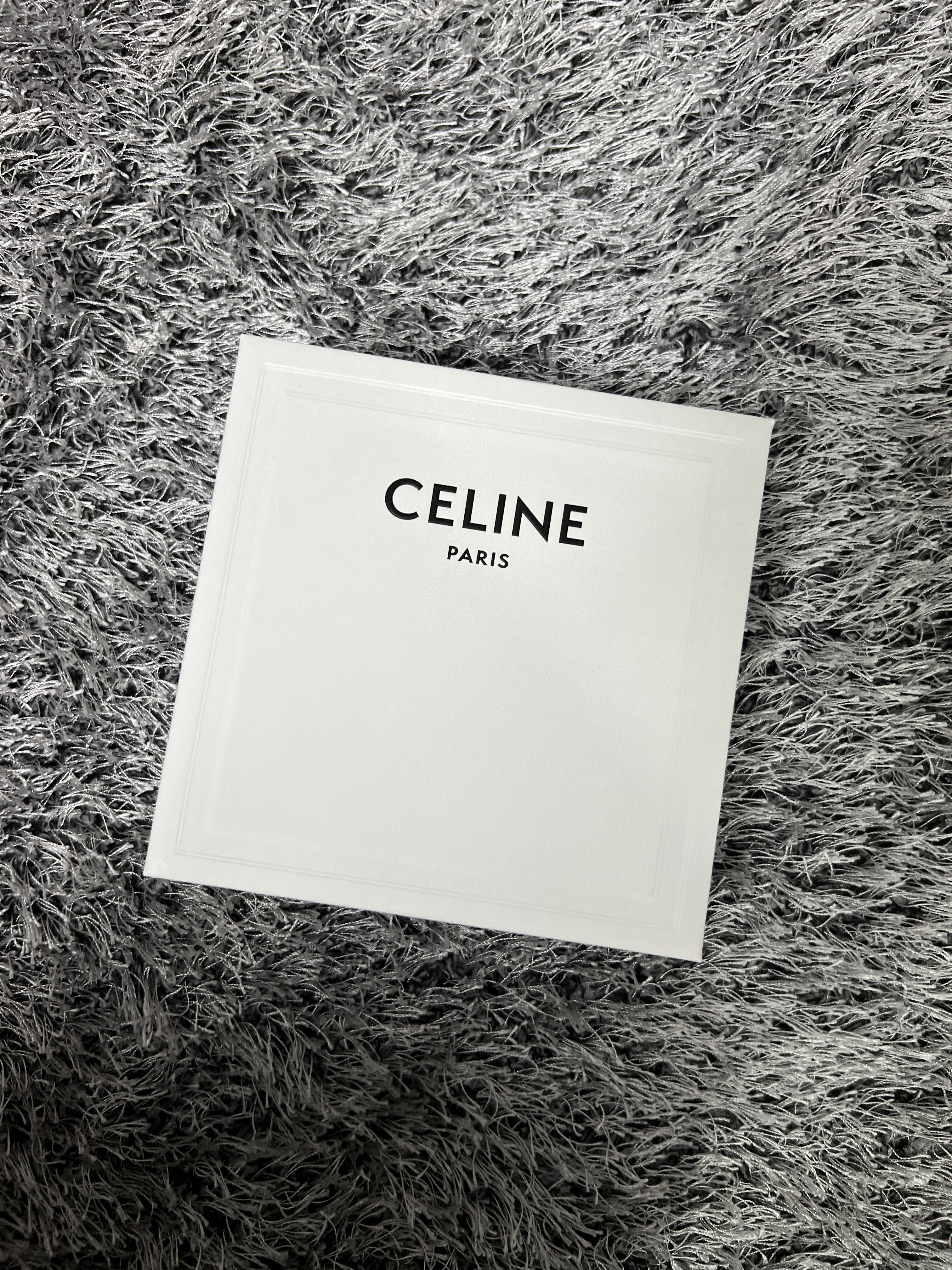 Celine Medium Double Ring Belt in Jacquard Textile and Calfskin Black 착용 스타일 - 2