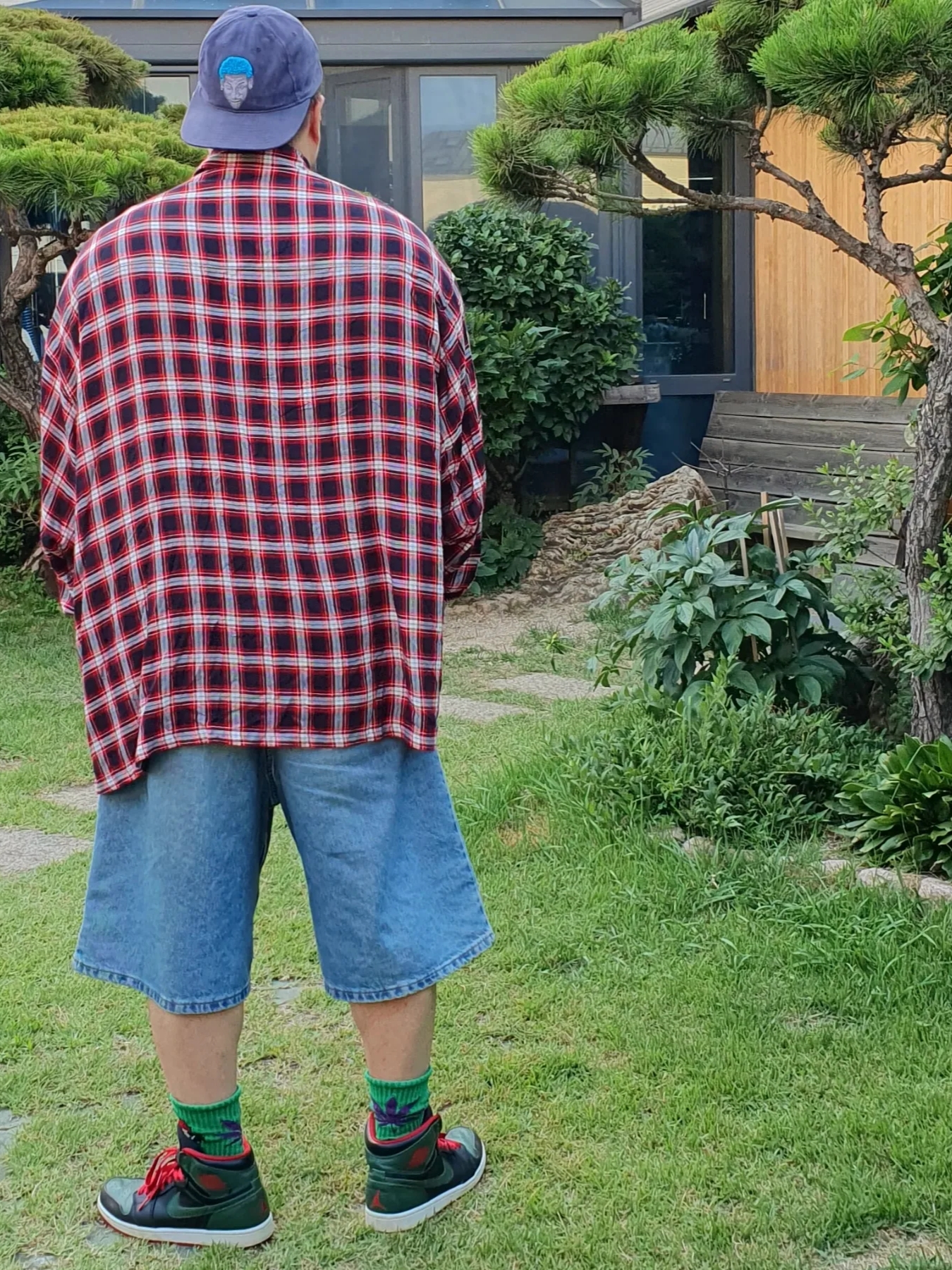 Jordan 1 Retro High Green Gucci 착용 스타일 - 3