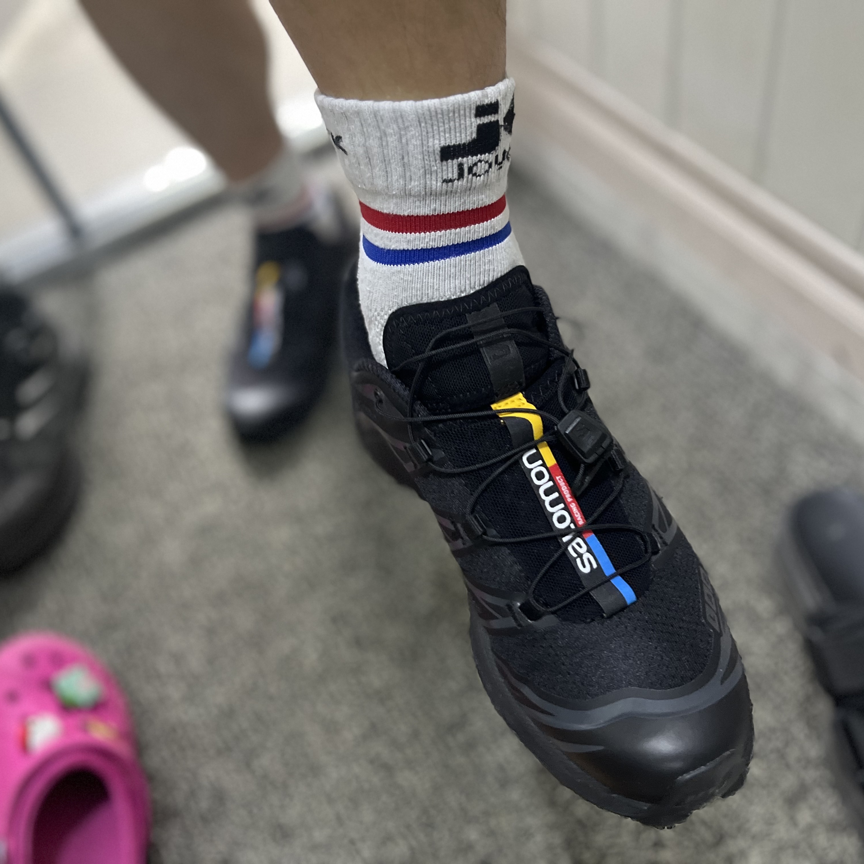 Salomon XT-6 ADV Black 착용 스타일 - 1