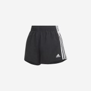 (W) Adidas 3-Stripes Woven Shorts Black - KR Sizing