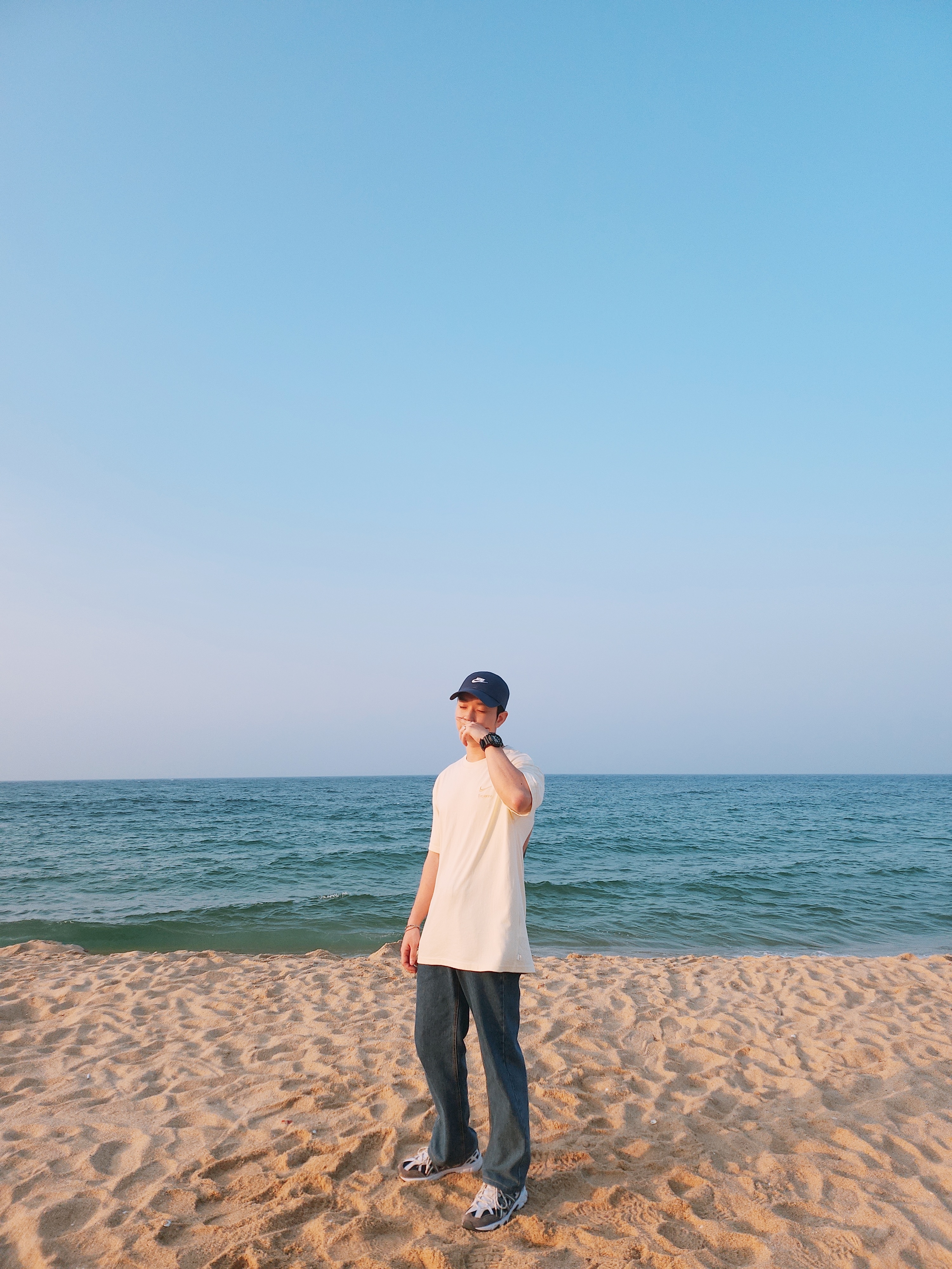 Nike x Doyenne SB T-Shirt Coconut Milk - Asia, Asics Gel-Sonoma 15-50 French Blue 착용 스타일 - 2