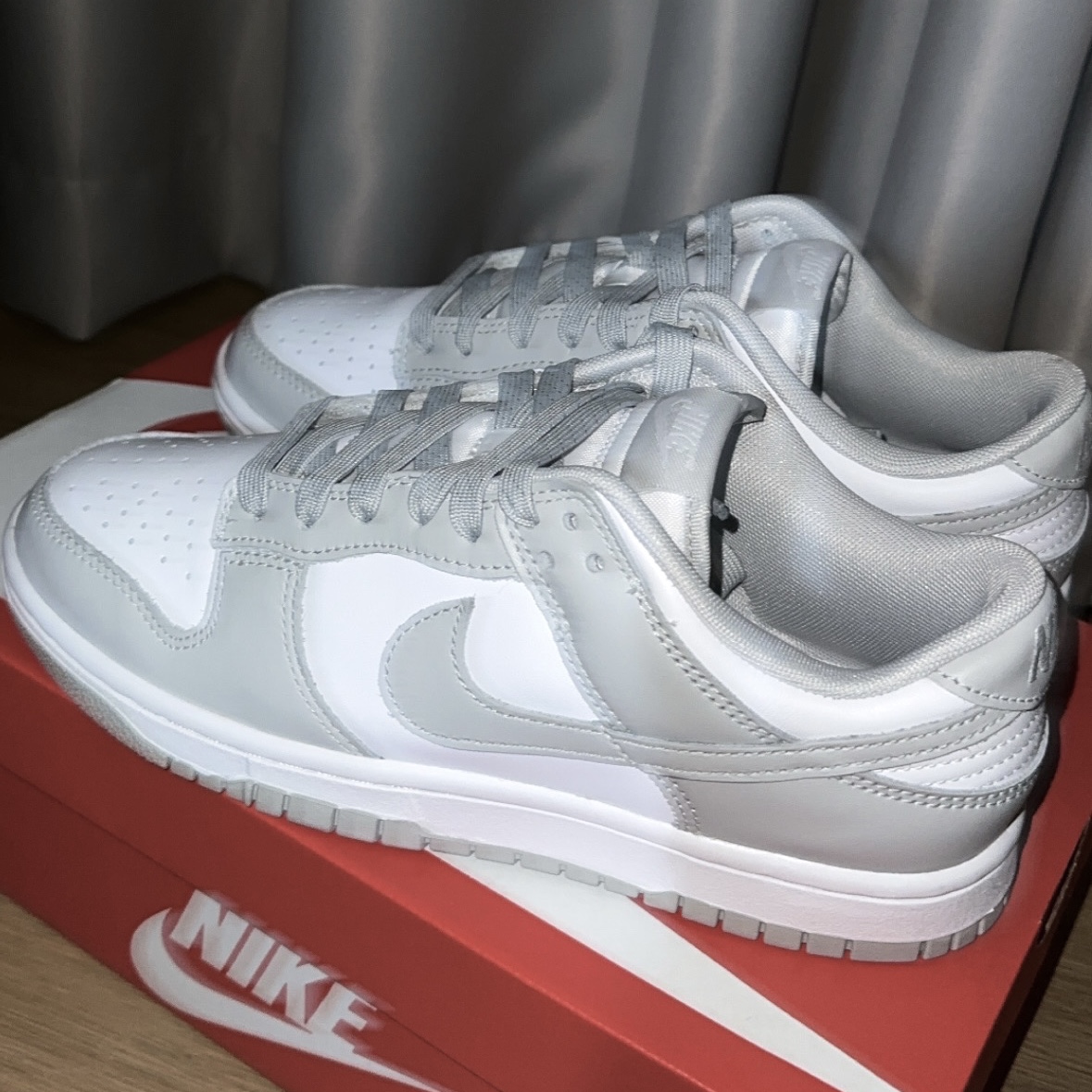 Nike Dunk Low Retro Grey Fog 착용 스타일 - 2