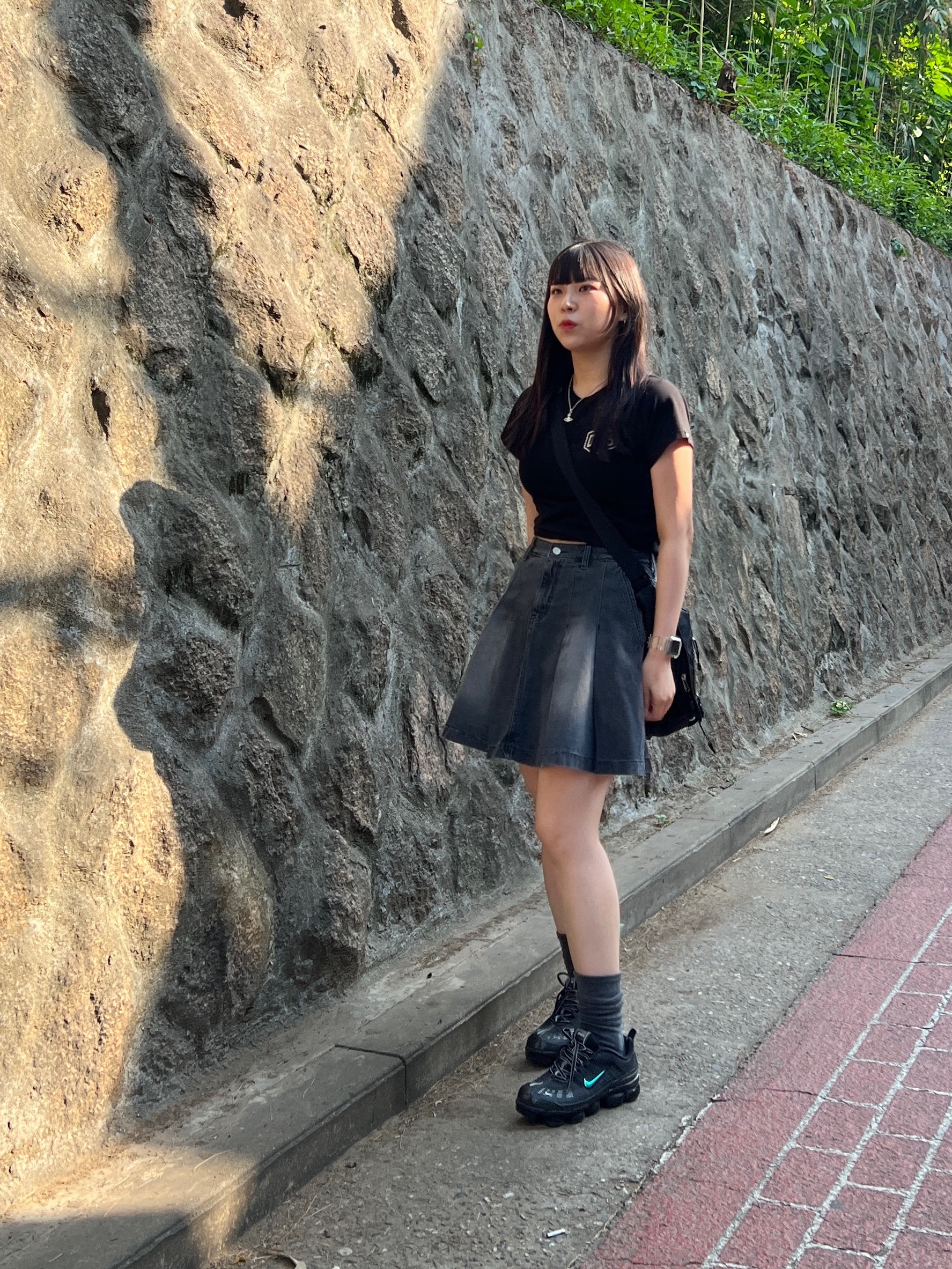Nike Air VaporMax 360 Black 착용 스타일 - 1