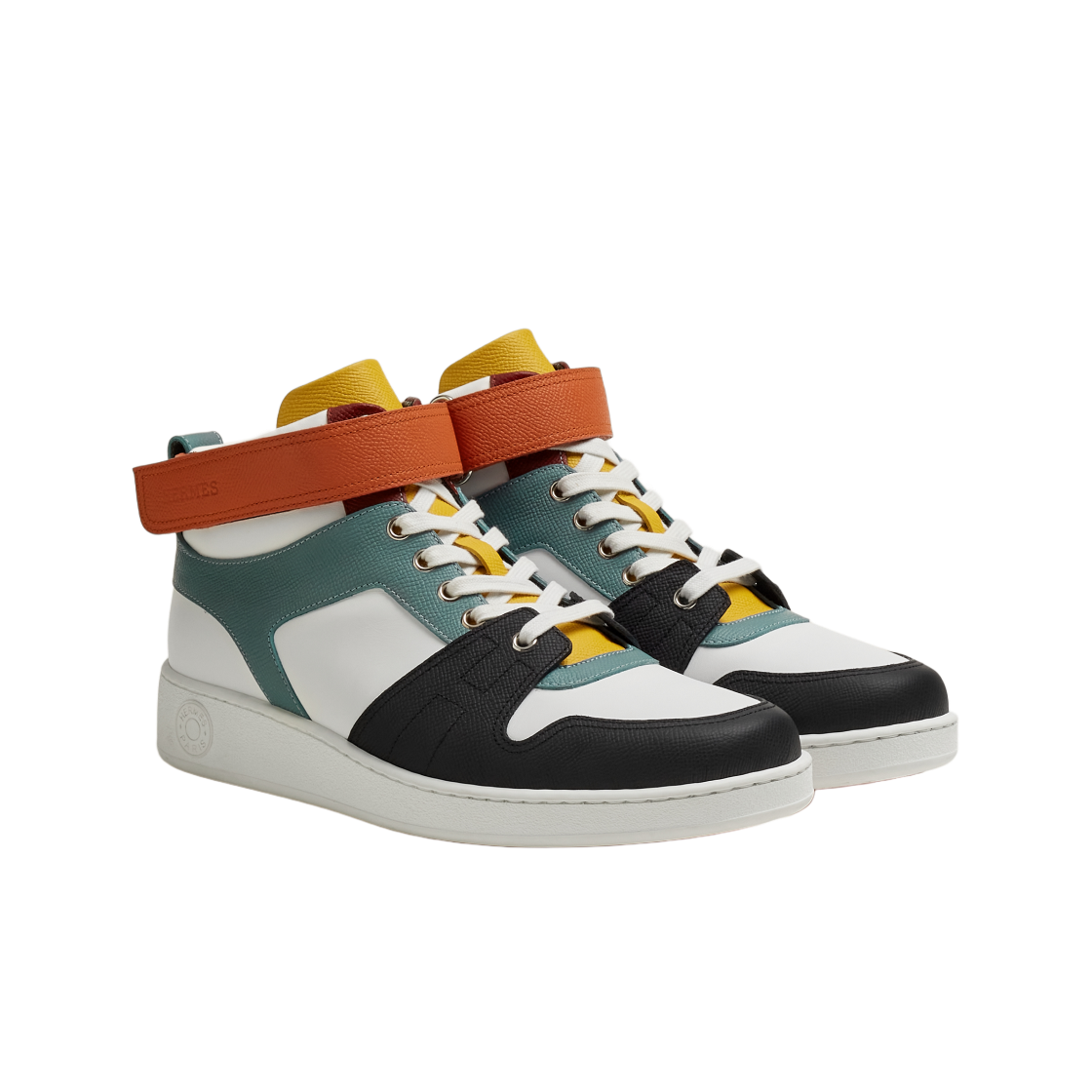 에르메스 프리스타일 스니커즈 앱송 카프스킨 & 멀티꼴로르 블랑(Hermes Freestyle Sneakers Epsom Calfskin & Multicolore Blanc) - 2
