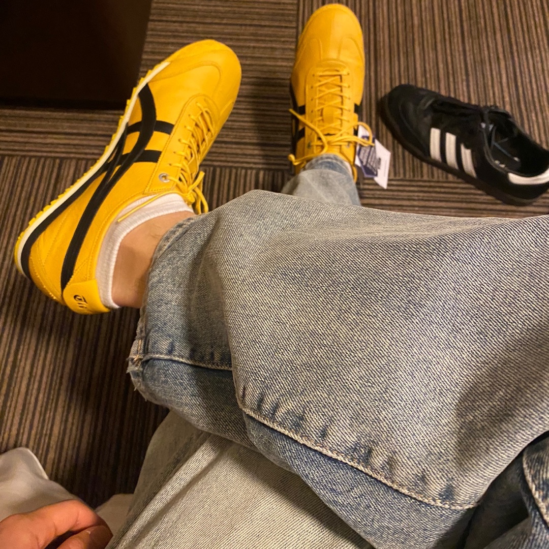 Onitsuka Tiger Mexico 66 SD Yellow Black 착용 스타일