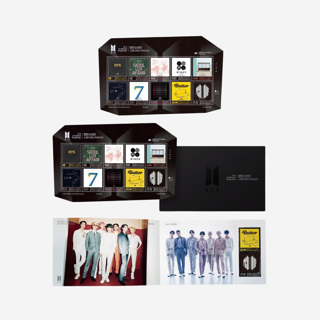 BTS 10th Anniversary Stamp Full Packet Set 상세 이미지 1