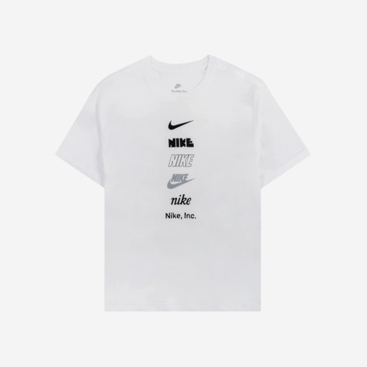 나이키 NSW 클럽 로고 티셔츠 화이트 - 아시아