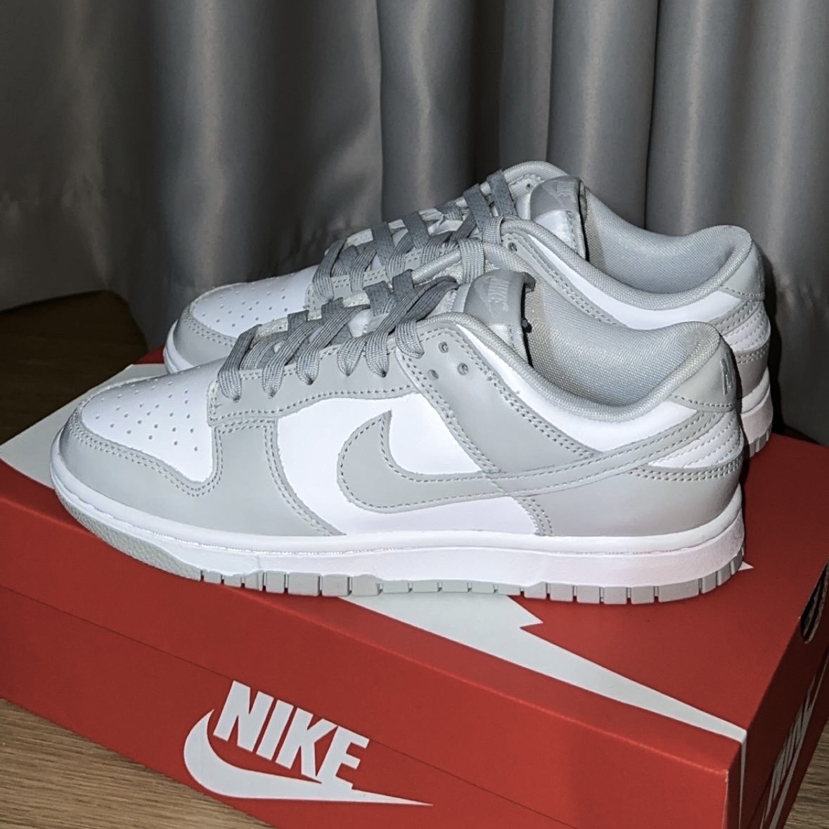 Nike Dunk Low Retro Grey Fog 착용 스타일 - 1