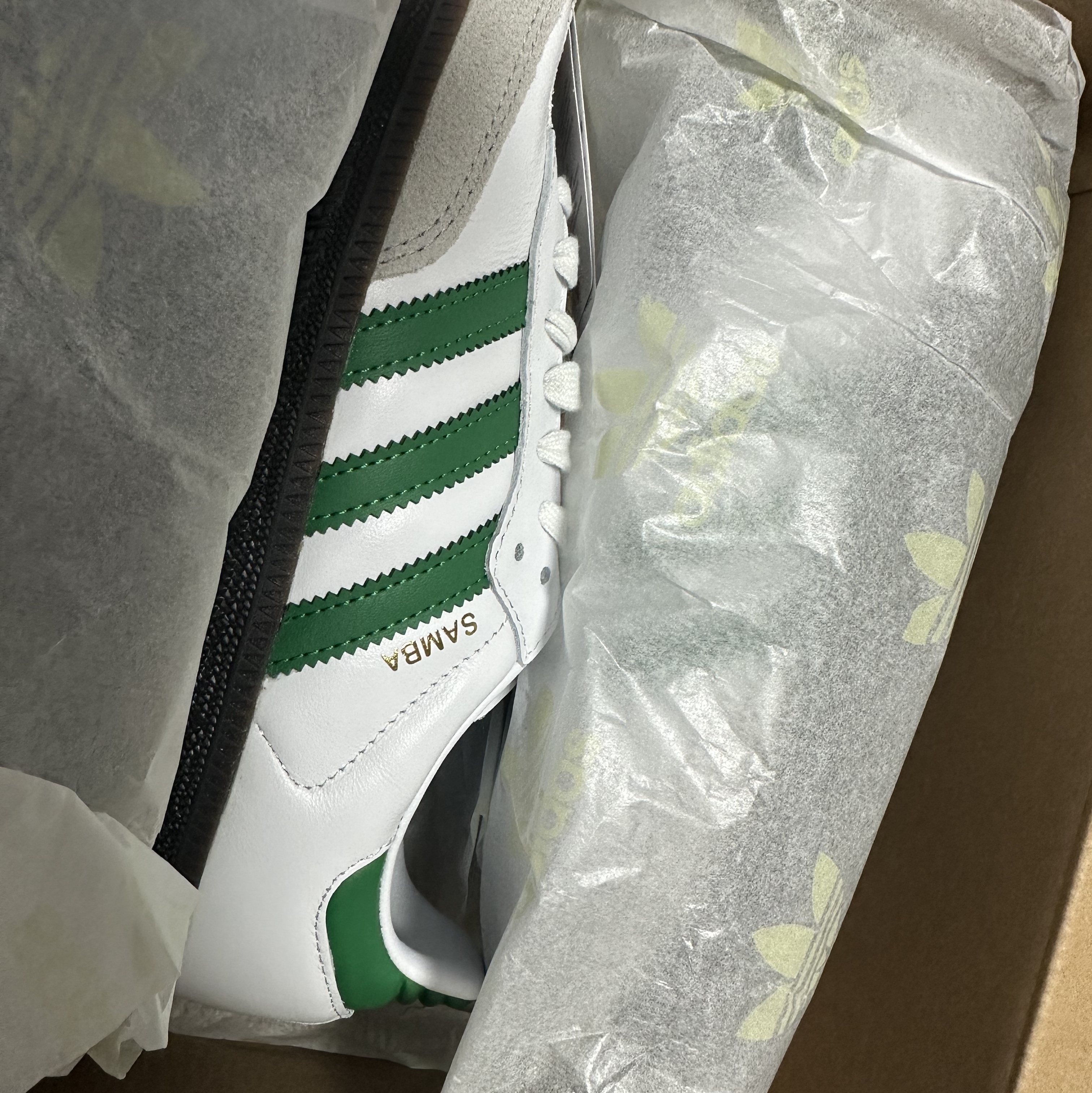 Adidas Samba OG White Green 착용 스타일
