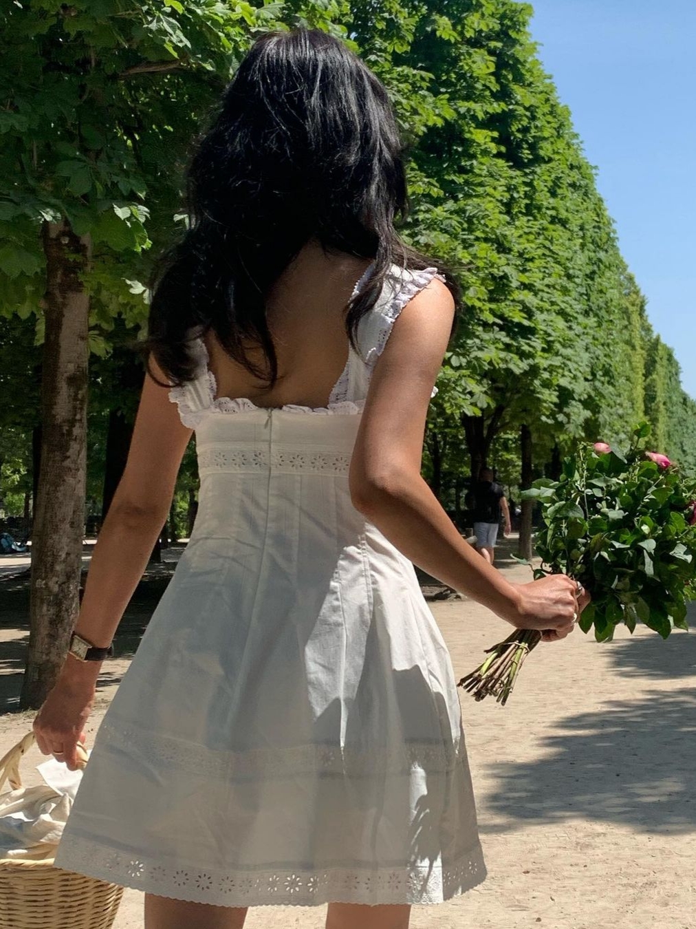 [KREAM 단독] STU Women Lace Dress White 착용 스타일 - 3