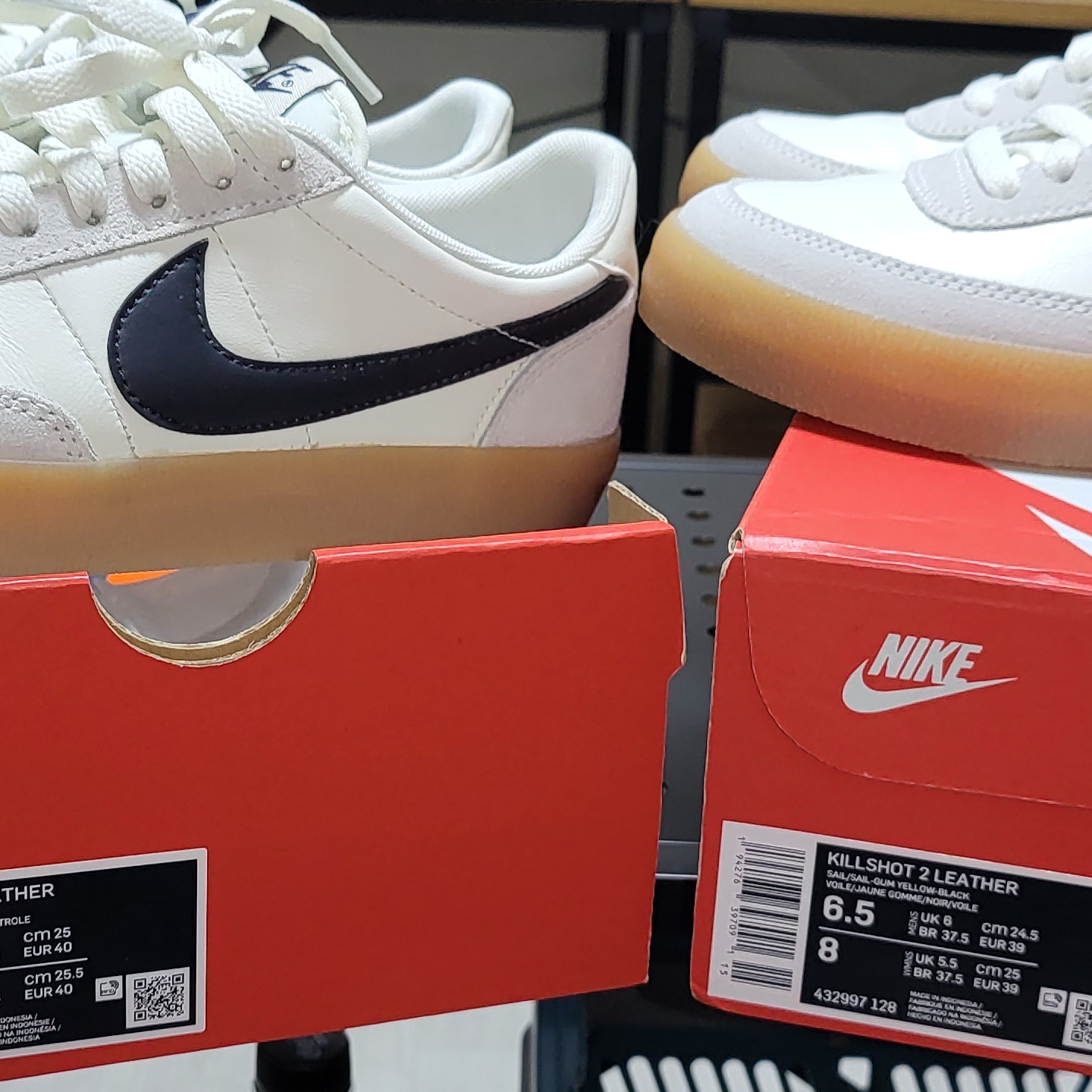 Nike Killshot 2 Leather Sail Gum 착용 스타일 - 3