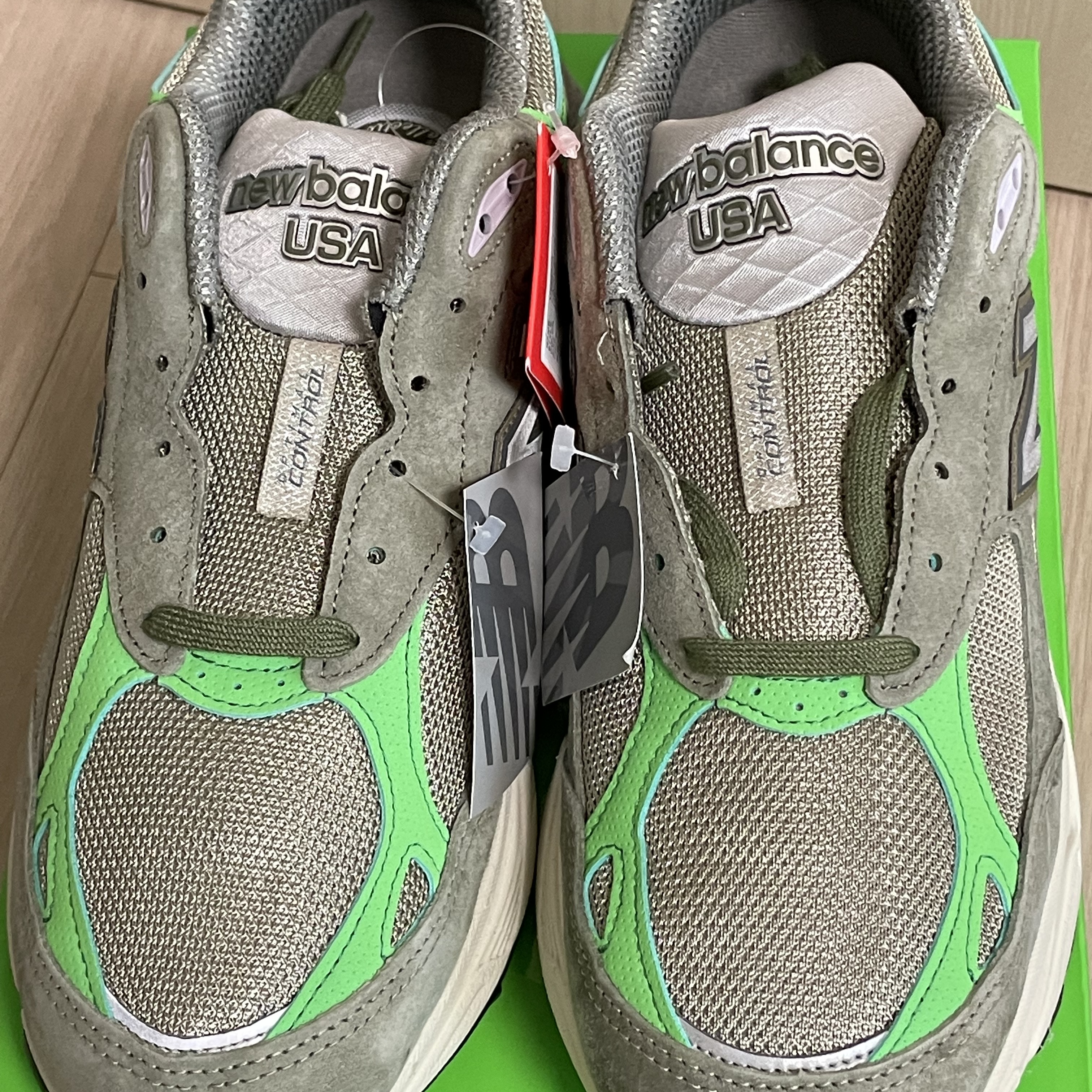 New Balance x Patta 990v3 Made in USA Olive, New Balance 574 Legacy Navy 착용 스타일 - 1