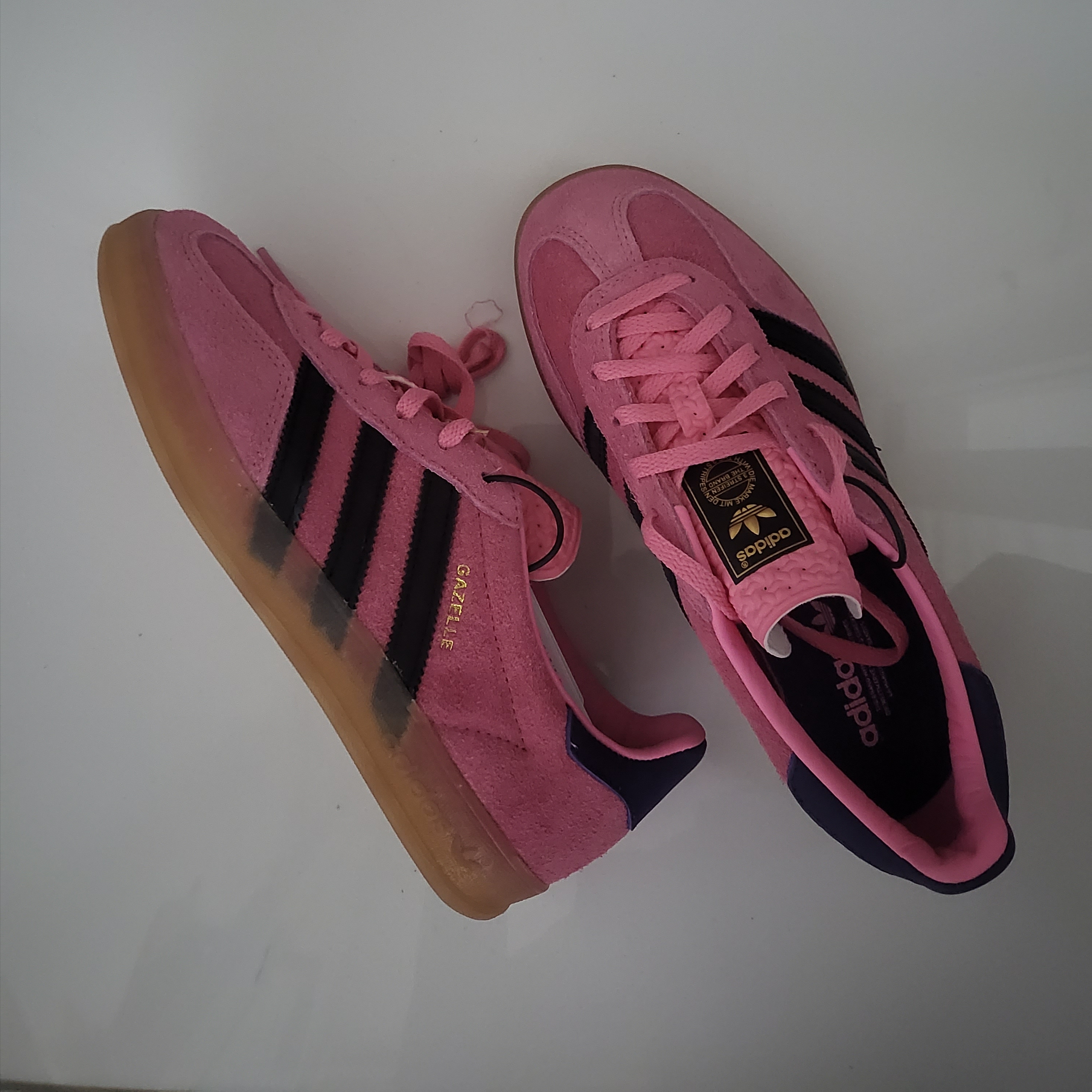 (W) Adidas Gazelle Indoor Bliss Pink 착용 스타일
