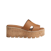 (W) Hermes Eze 30 Sandal Calfskin & Naturel