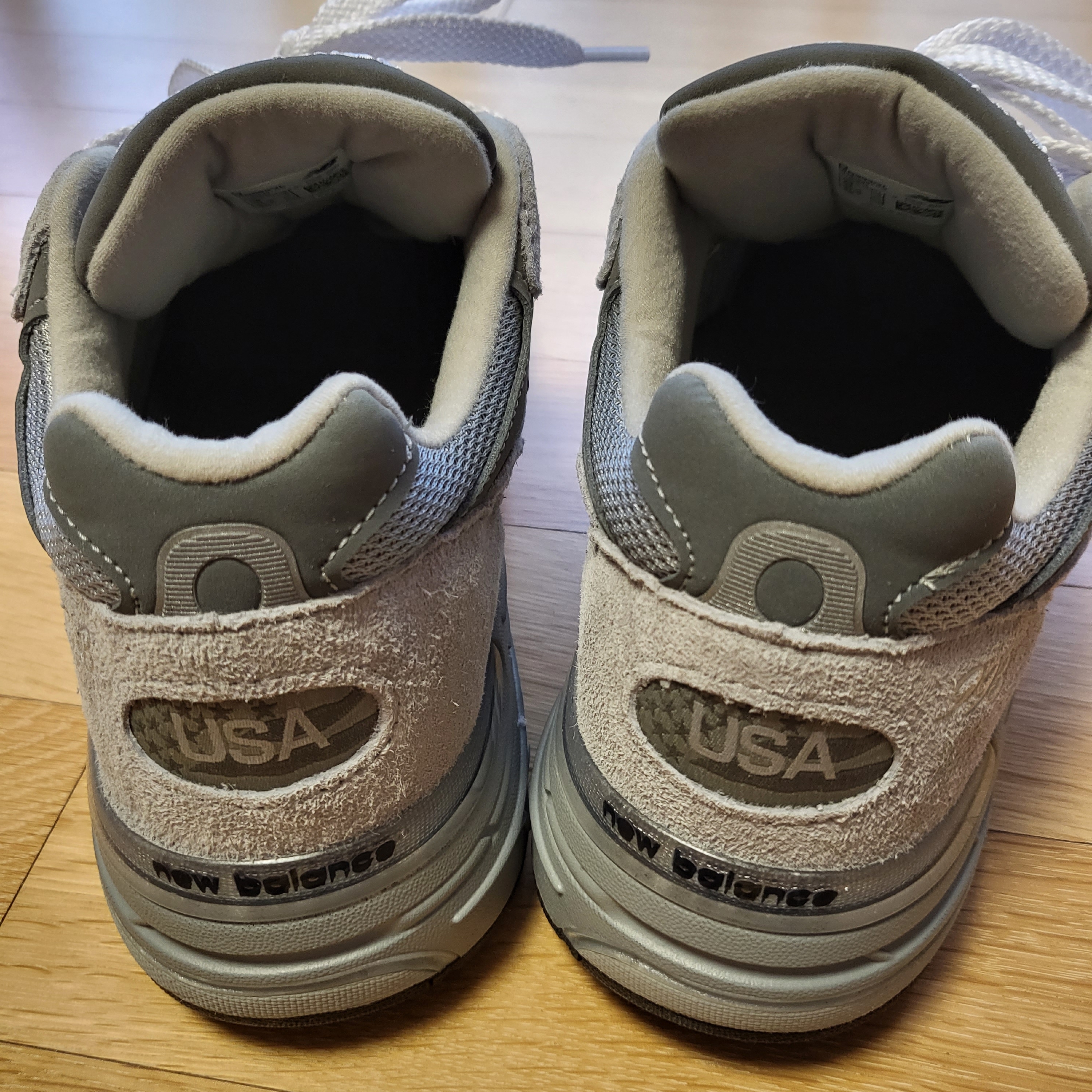 New Balance 993 Made in USA Grey - D Standard 착용 스타일 - 3