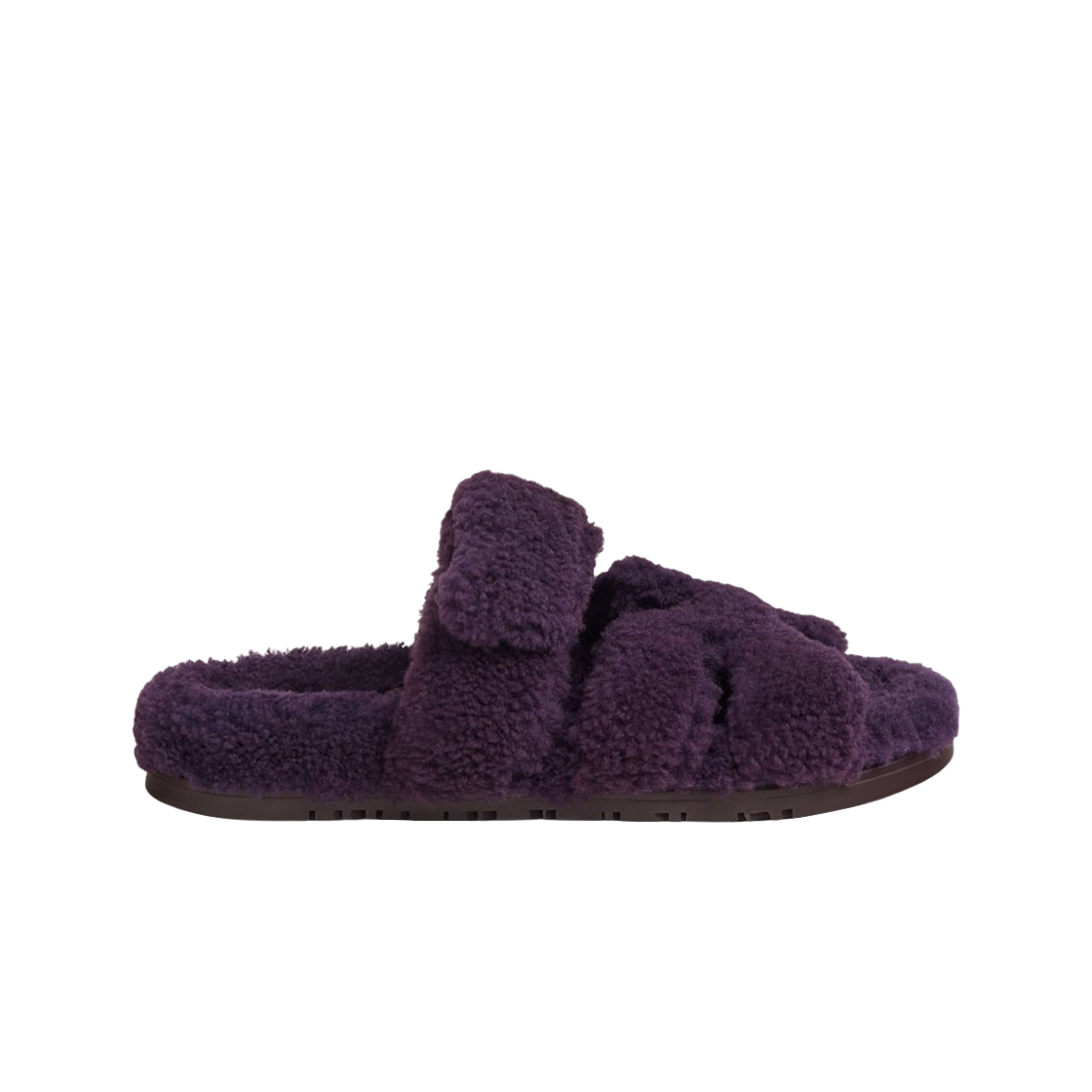 (W) 에르메스 시프레 샌들 울스킨 & 비올레 퐁쎄((W) Hermes Chypre Sandal Woolskin & Violet Fonce) - 1