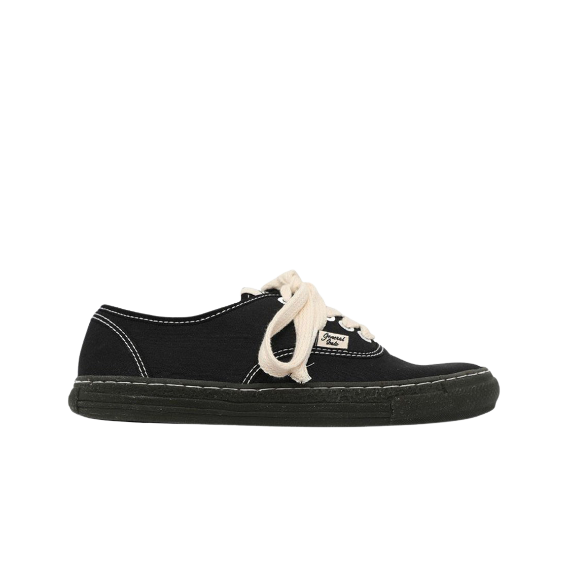 메종 미하라 야스히로 제너럴 스케일 패스트 솔 5 홀 로우탑 스니커즈 블랙(Maison Mihara Yasuhiro General Scale Past Sole 5-Hole Low-top Sneakers Black) - 1