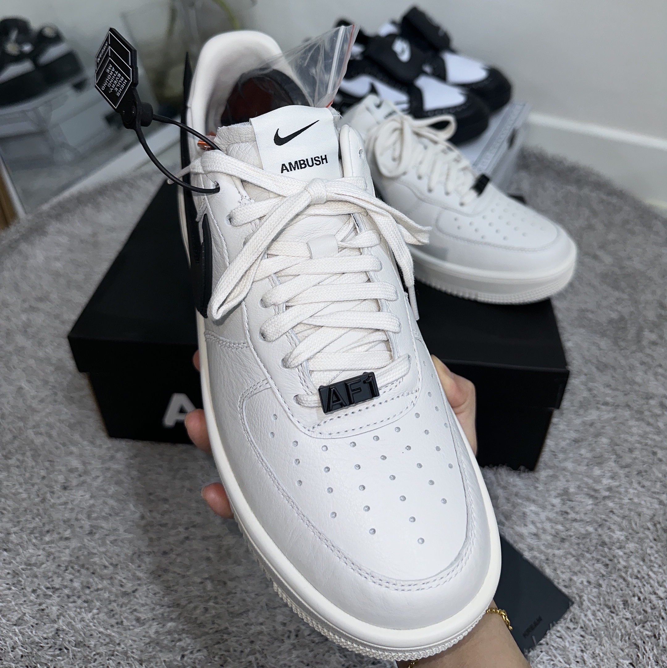 Nike x Peaceminusone Kwondo1 Black and White, Nike x Ambush Air Force 1 Low SP Phantom 착용 스타일 - 2