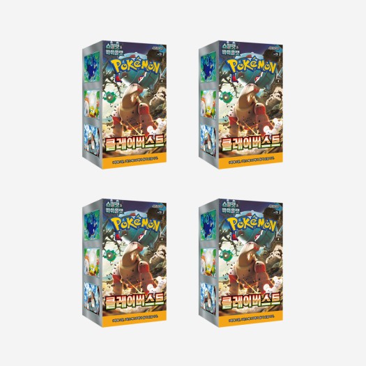 포켓몬 카드 게임 스칼렛 & 바이올렛 확장팩 클레이 버스트 4박스 (총 120팩)