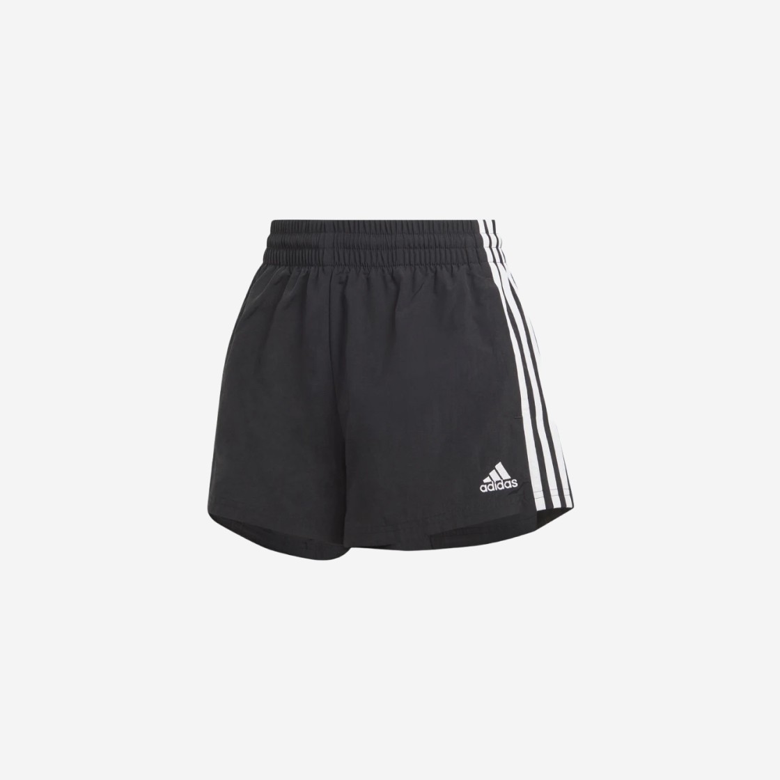 (W) Adidas 3-Stripes Woven Shorts Black - US Sizing 상세 이미지 1