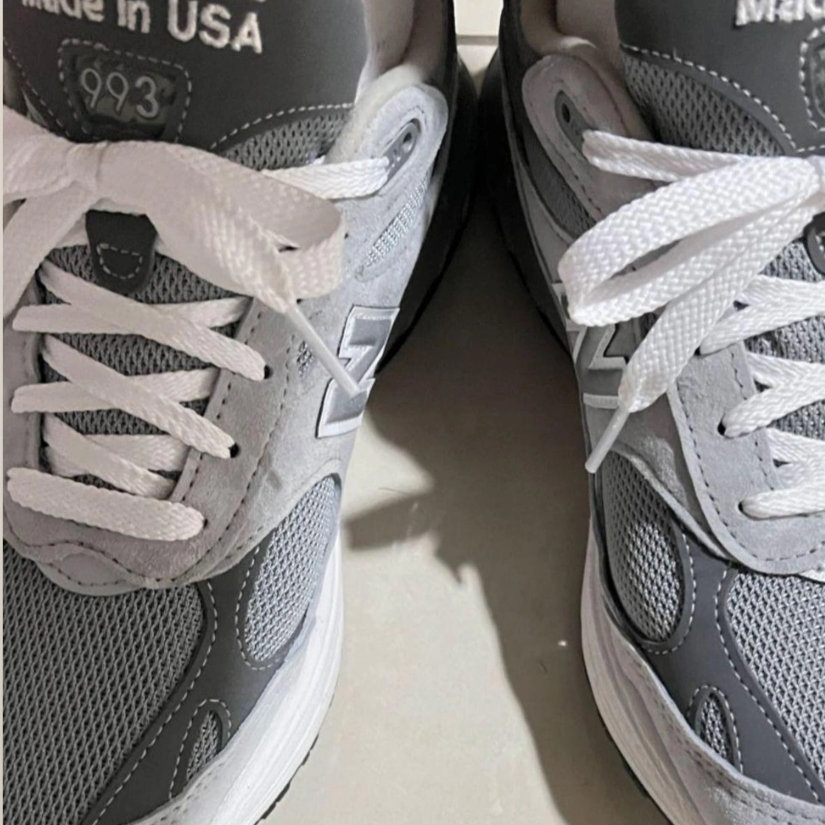 New Balance 993 Made in USA Grey - D Standard 착용 스타일