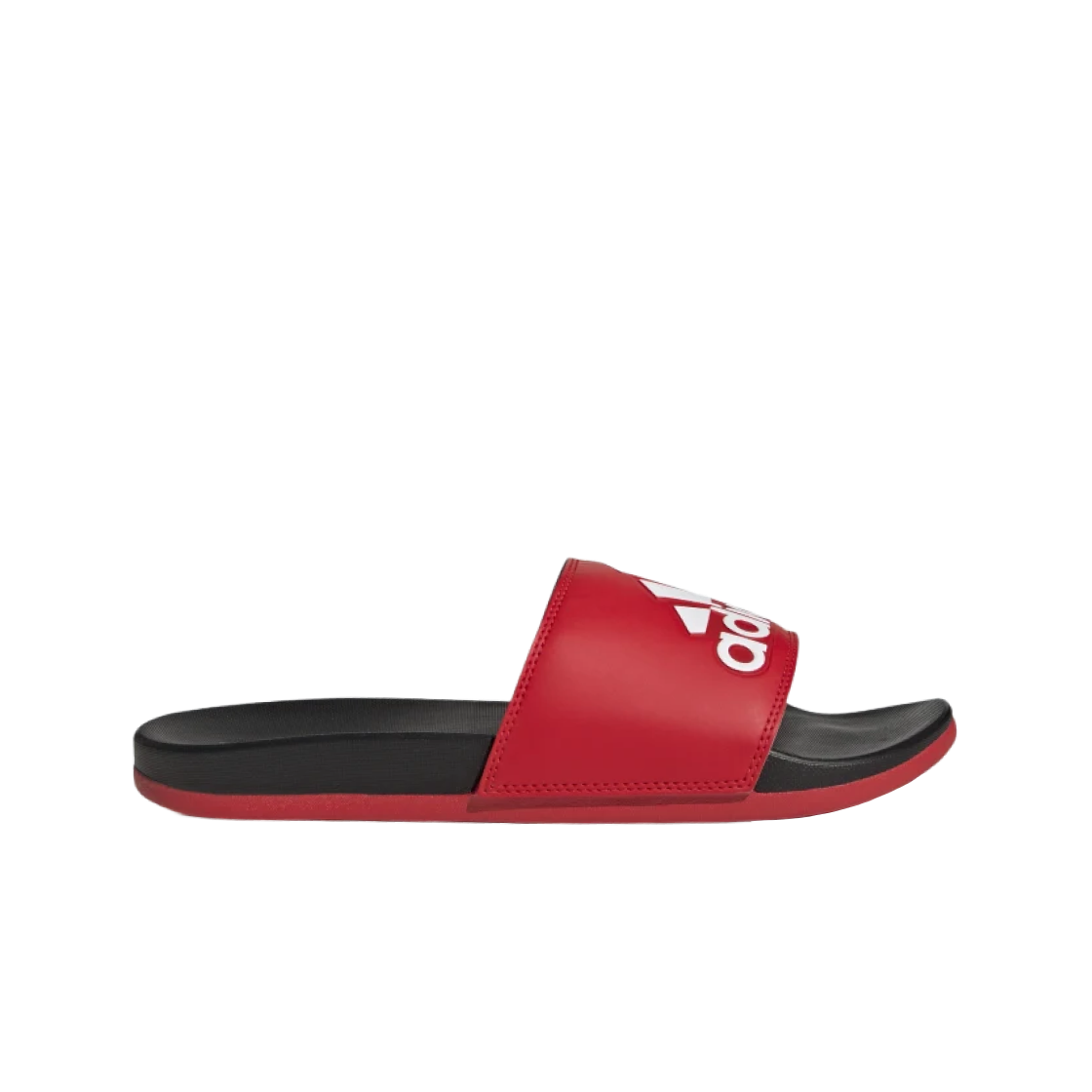 아디다스 아딜렛 컴포트 슬라이드 비비드 레드 코어 블랙(Adidas Adilette Comfort Slide Vivid Red Core Black) - 1