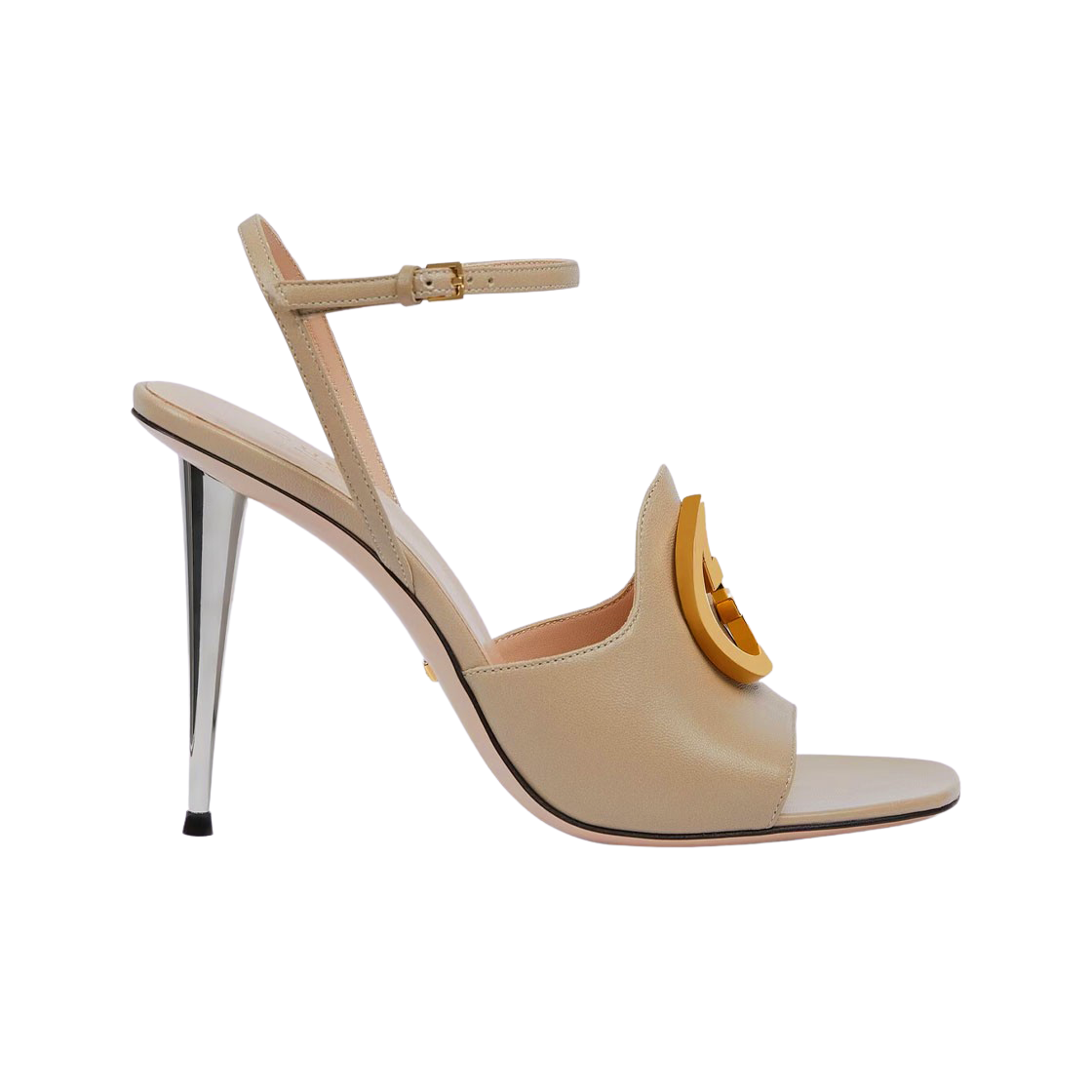 (W) 구찌 블론디 힐 샌들 오트밀((W) Gucci Blondie Heeled Sandal Oatmeal) - 1
