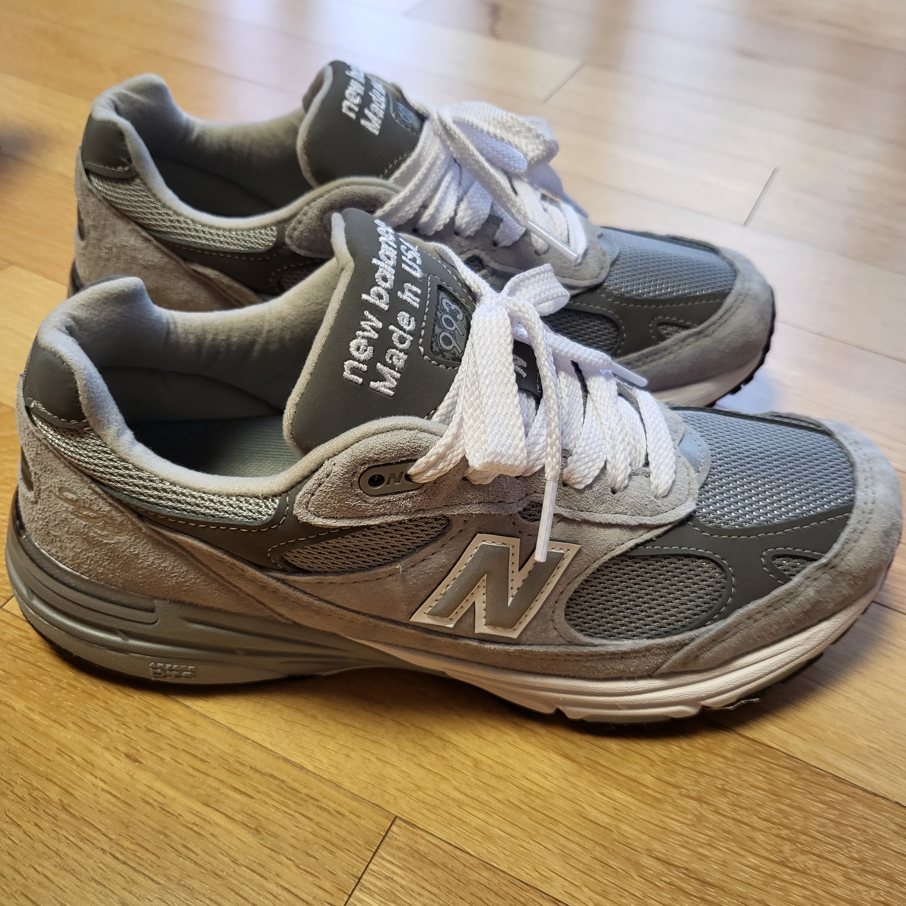 New Balance 993 Made in USA Grey - D Standard 착용 스타일 - 4