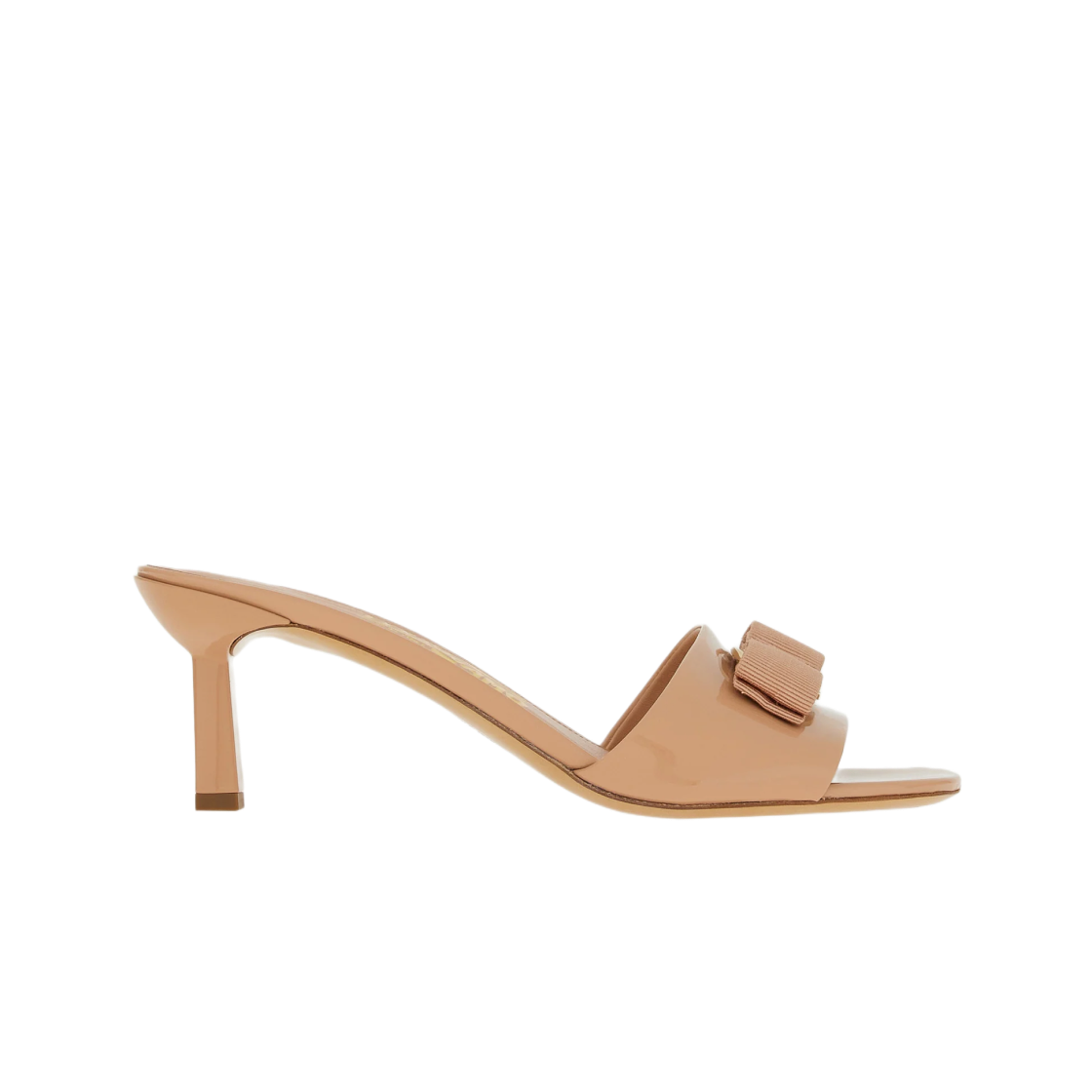 01E562-758005 (W) Ferragamo Vara Bow Slide Amaretti - D