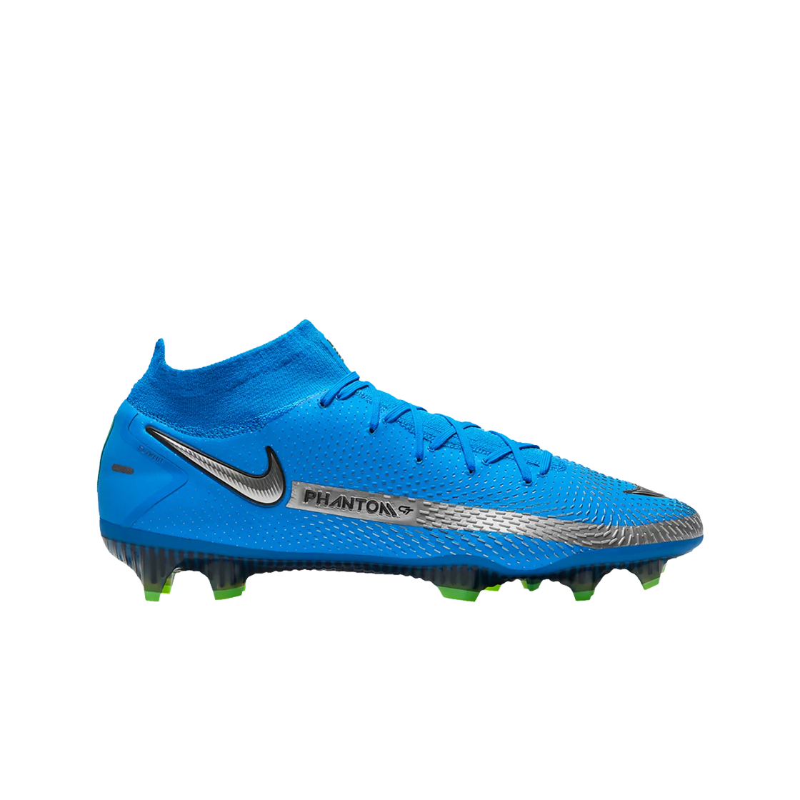 CW6589-400 Nike Phantom GT Elite DF FG Photo Blue Metallic Silver