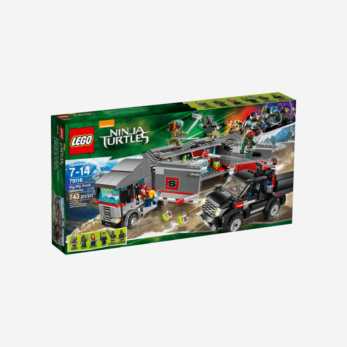 레고 닌자 거북이 트레일러 트럭의 눈보라 탈출(Lego Ninja Turtle Big Rig Snow Getaway) - 2