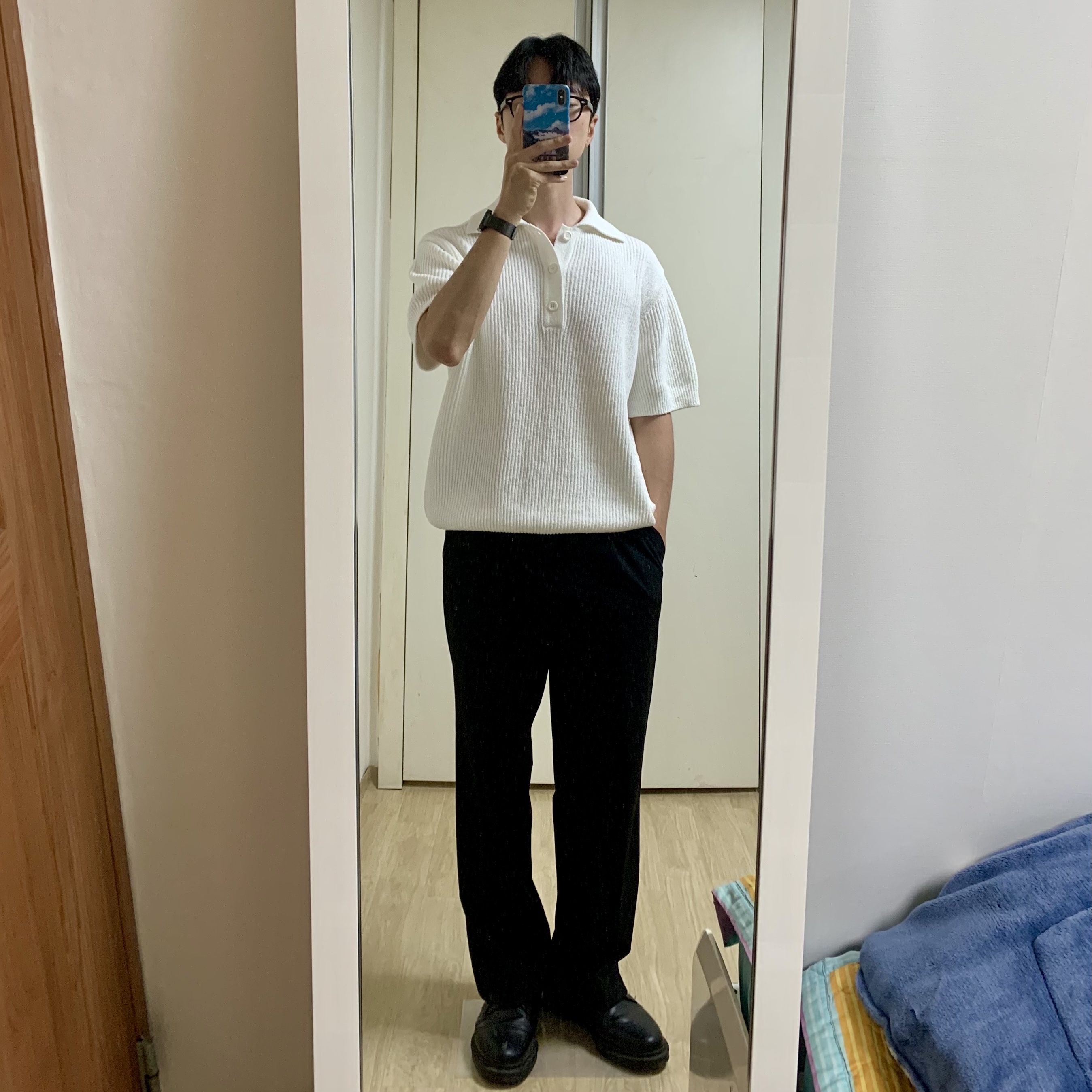 Dr. Martens 1461 Mono Black 착용 스타일 - 1