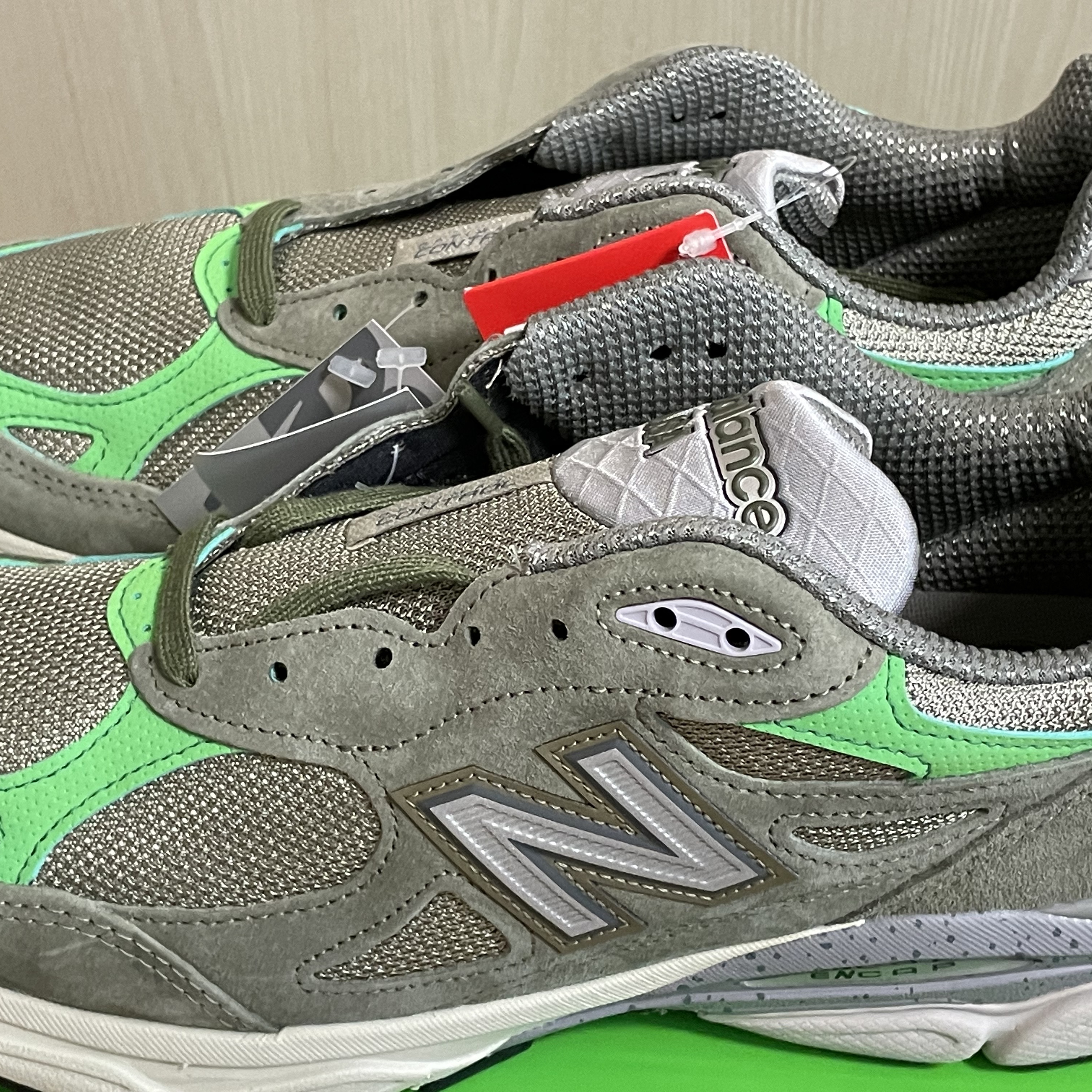 New Balance x Patta 990v3 Made in USA Olive, New Balance 574 Legacy Navy 착용 스타일 - 2