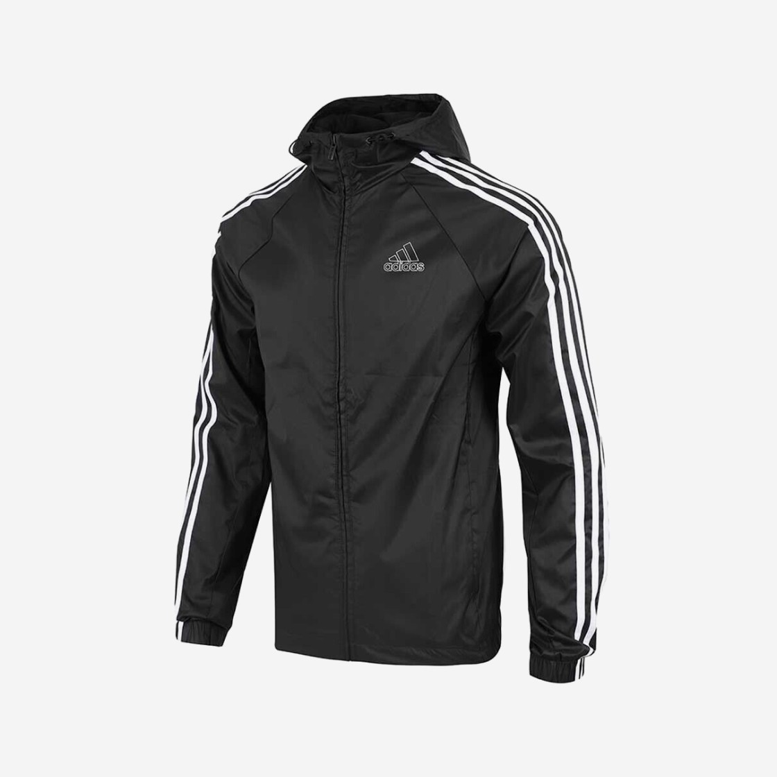 Adidas 3-Stripes Windbreaker Black - KR Sizing 상세 이미지 1