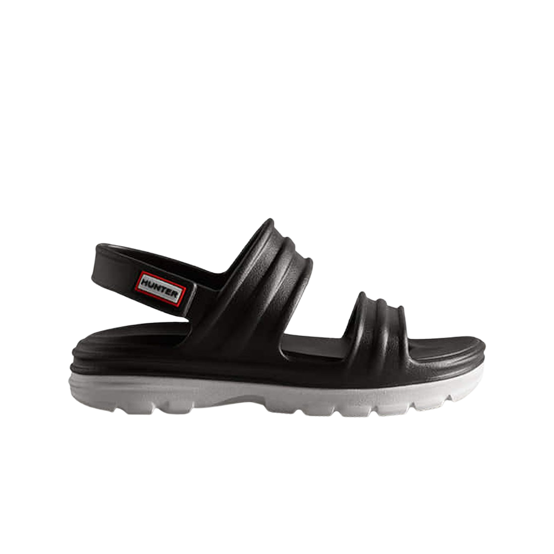 (W) 헌터 블룸 샌들 블랙 화이트((W) Hunter Bloom Sandal Black White) - 1