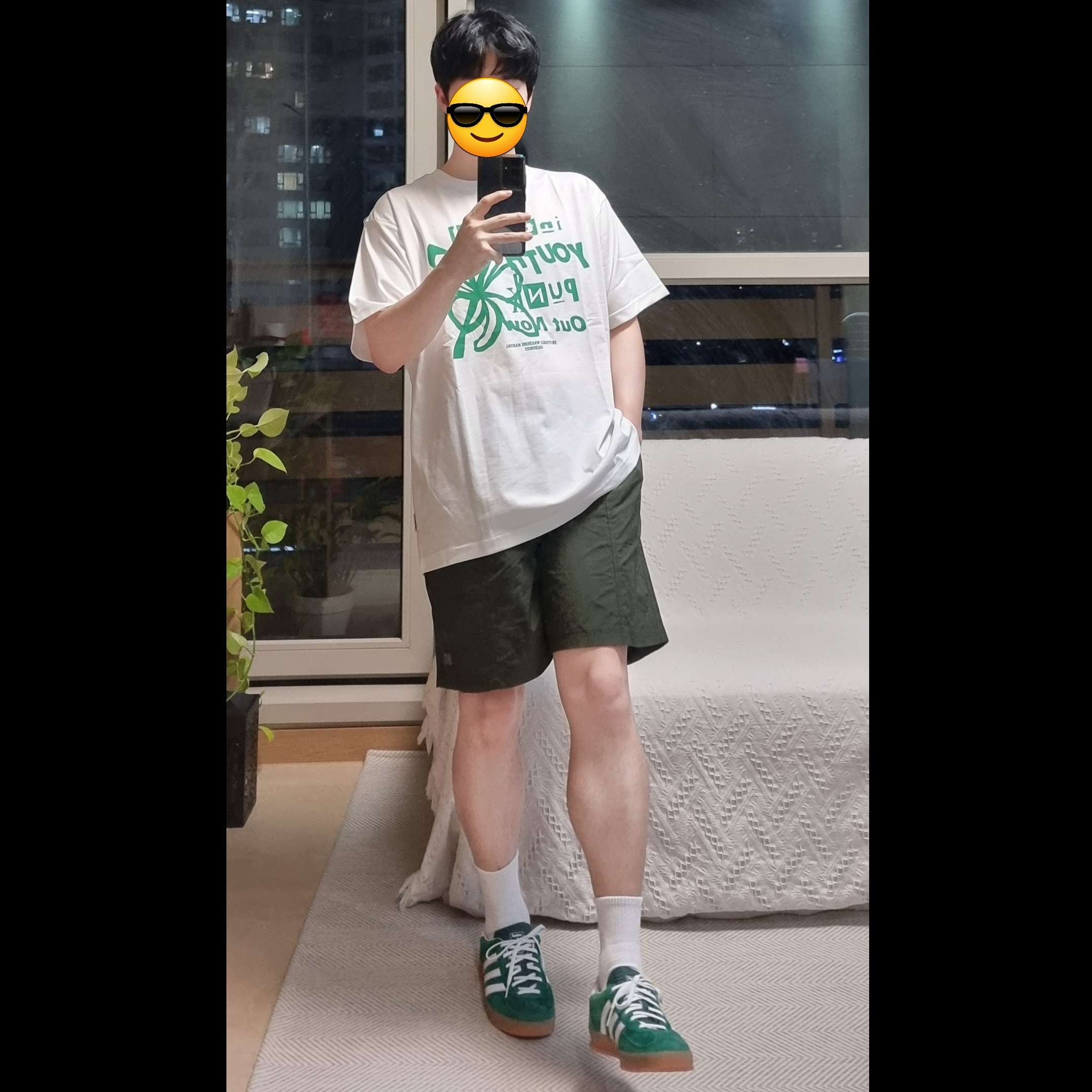 Adidas Gazelle Indoor Collegiate Green 착용 스타일 - 2