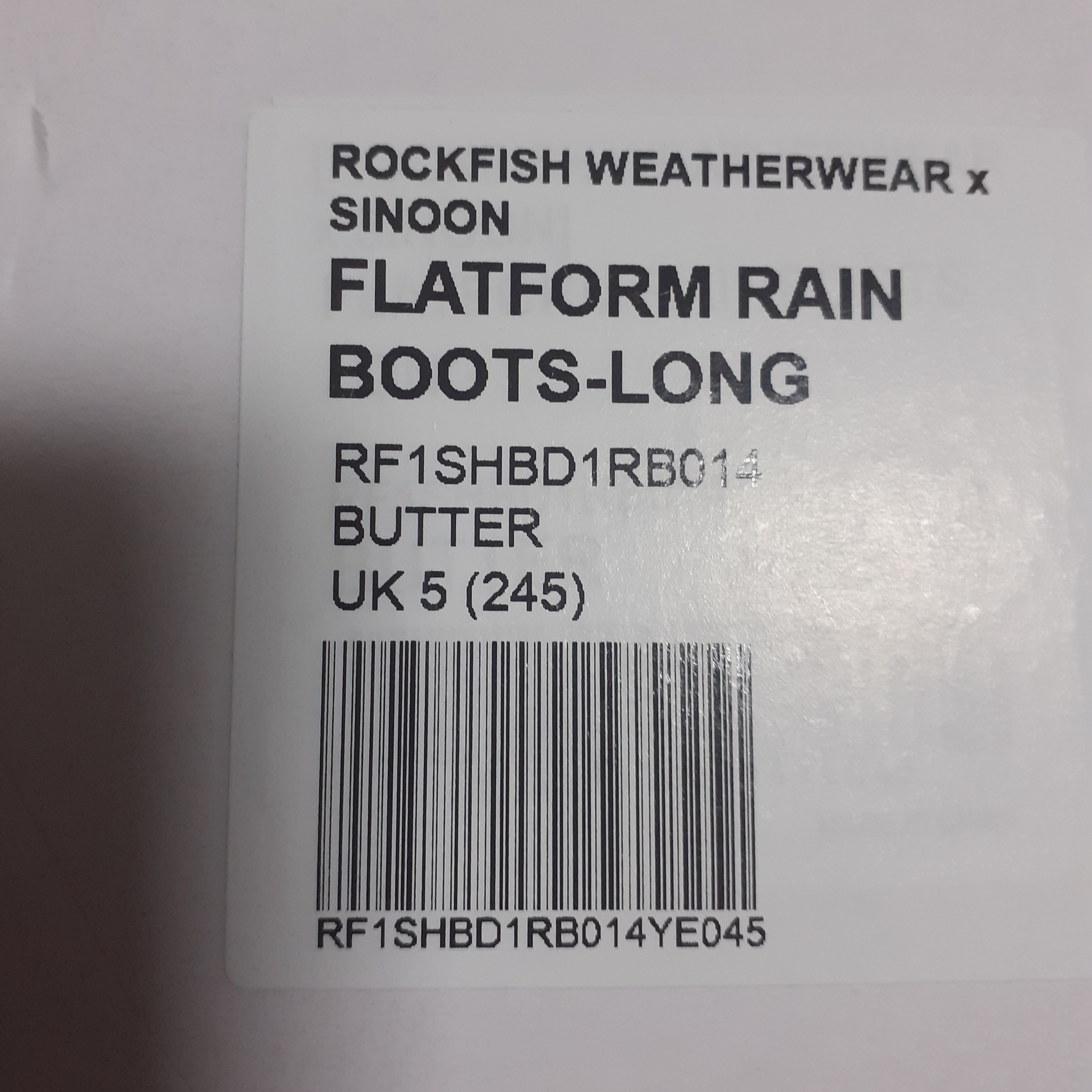 (W) Rockfishweatherwear x Sinoon Flatform Long Rain Boots Butter 착용 스타일
