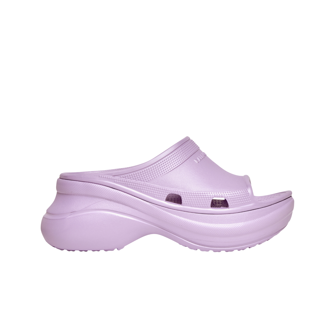 (W) 발렌시아가 x 크록스 풀 슬라이드 샌들 퍼플((W) Balenciaga x Crocs Pool Slide Sandal Purple) - 1