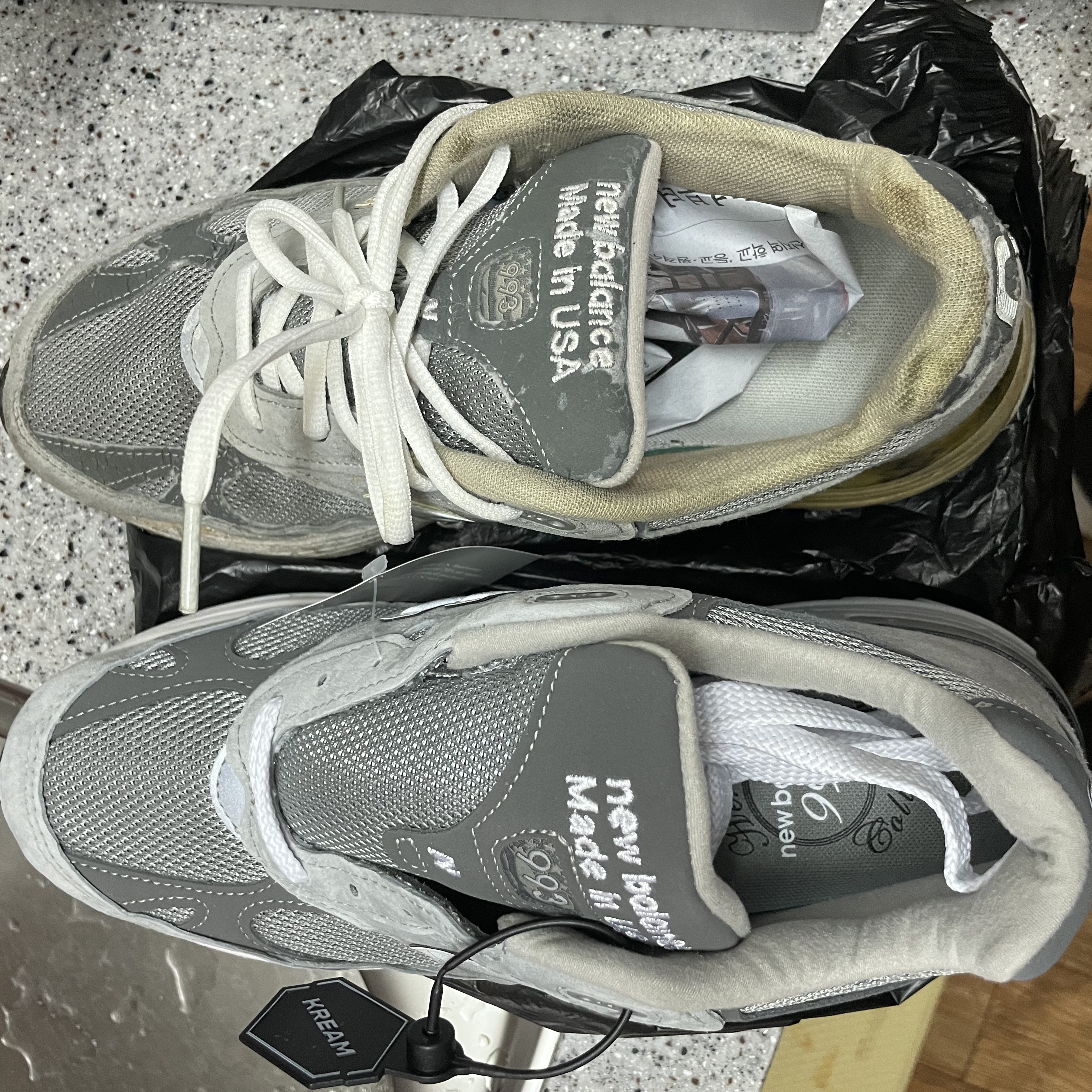 New Balance 993 Made in USA Grey - D Standard 착용 스타일