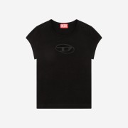 (W) Diesel T-Angie Peekaboo Logo T-Shirt Black