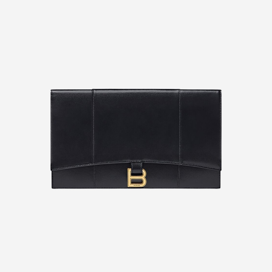 Balenciaga Hourglass Flat Pouch with Flap Box Black 상세 이미지 1