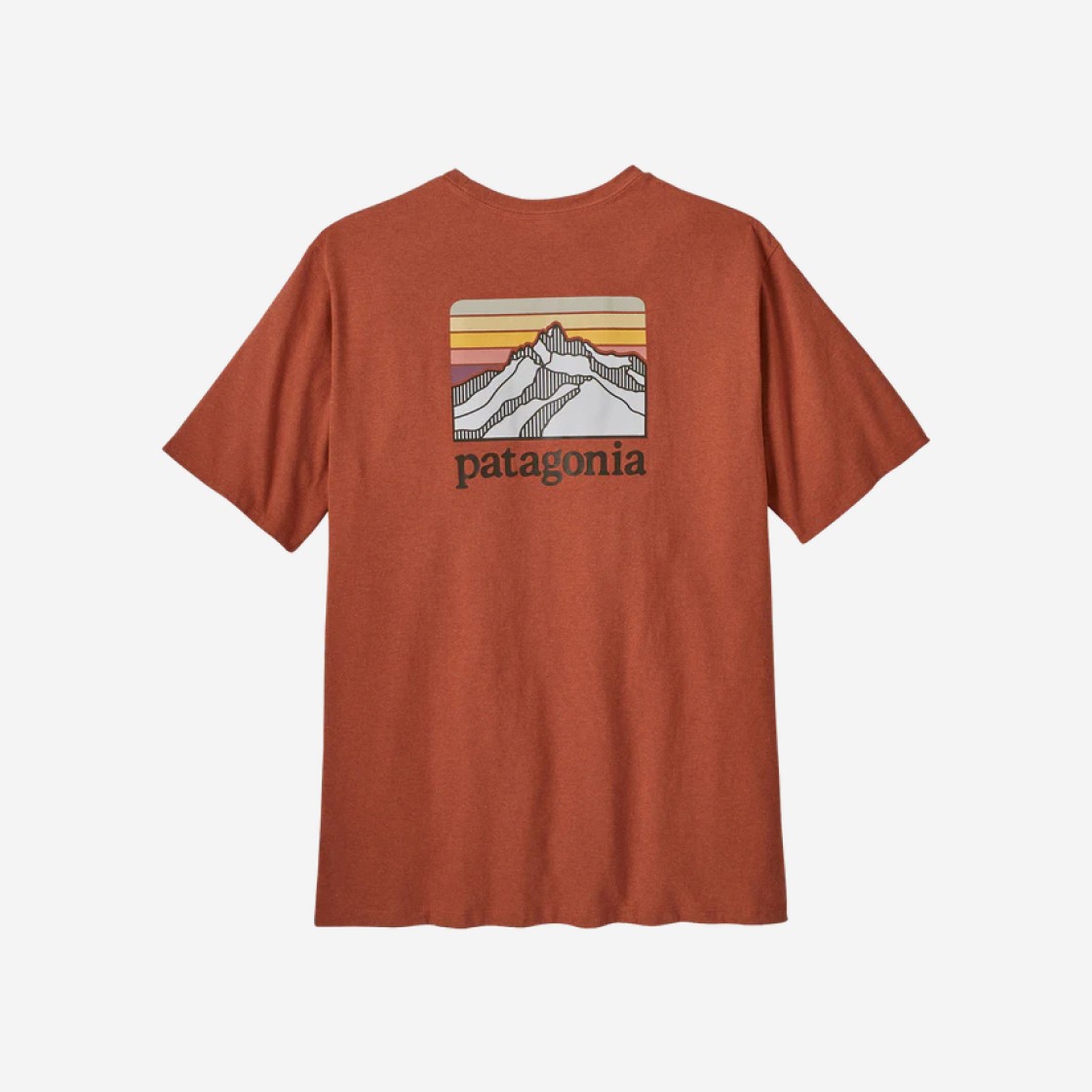 Patagonia Line Logo Ridge Pocket Responsibili-Tee Quartz Coral 상세 이미지 1